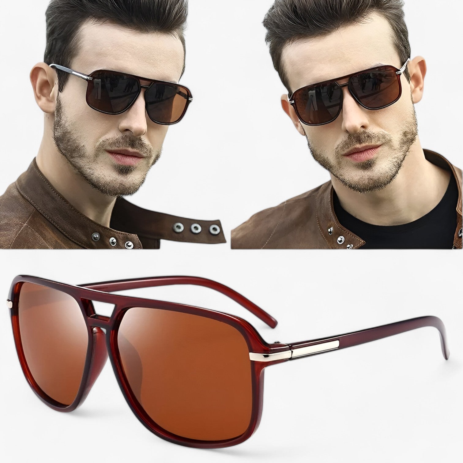 Mel | Occhiali da sole a forma di pilota vintage con protezione UV400 - - mens accessory mens sunglasses Sunglasses - Concept Palermo