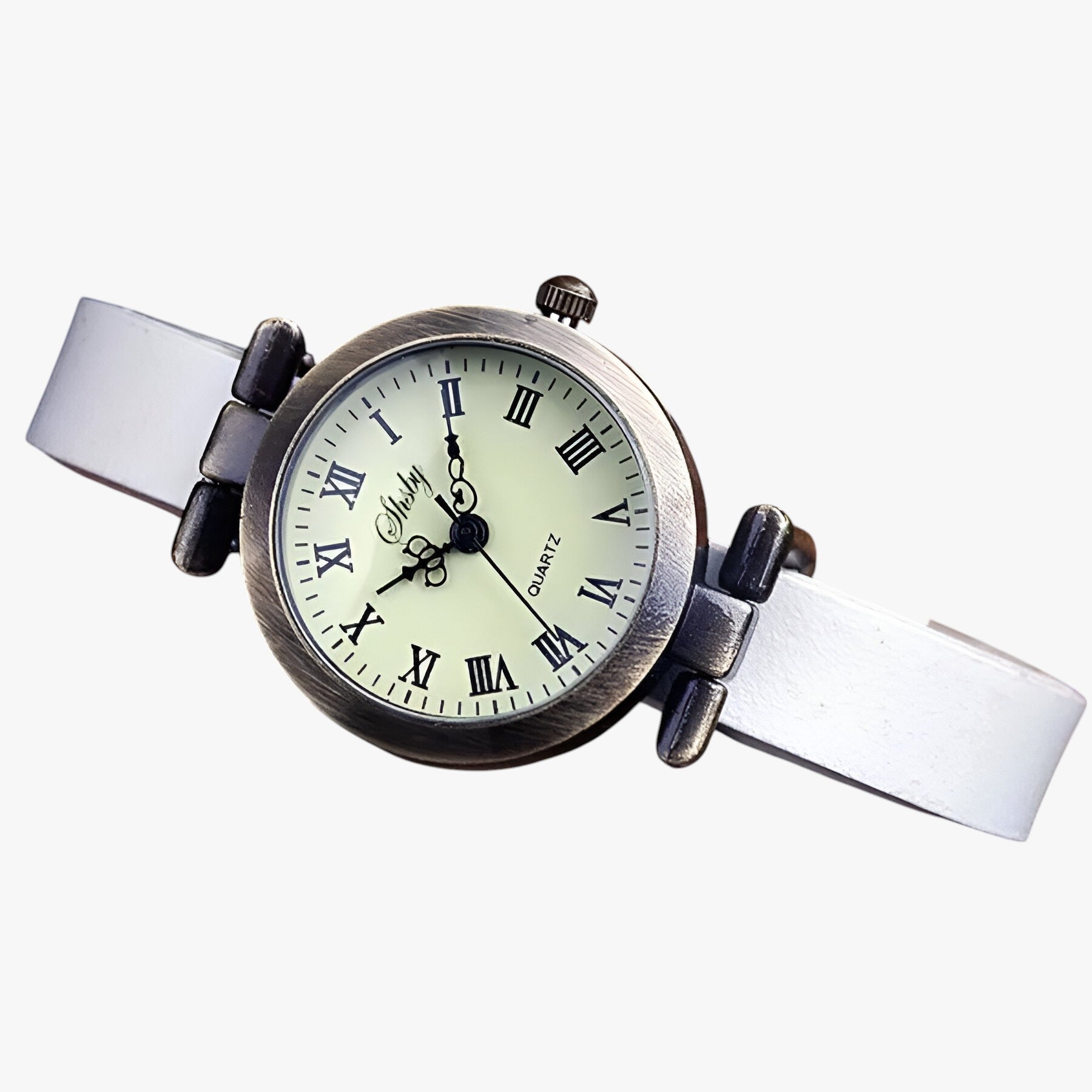 Kimber | Orologio Donna Shsby Eleganza Vintage in Pelle per Sera - bianco - female watch watch watch for women watches - Concept Palermo