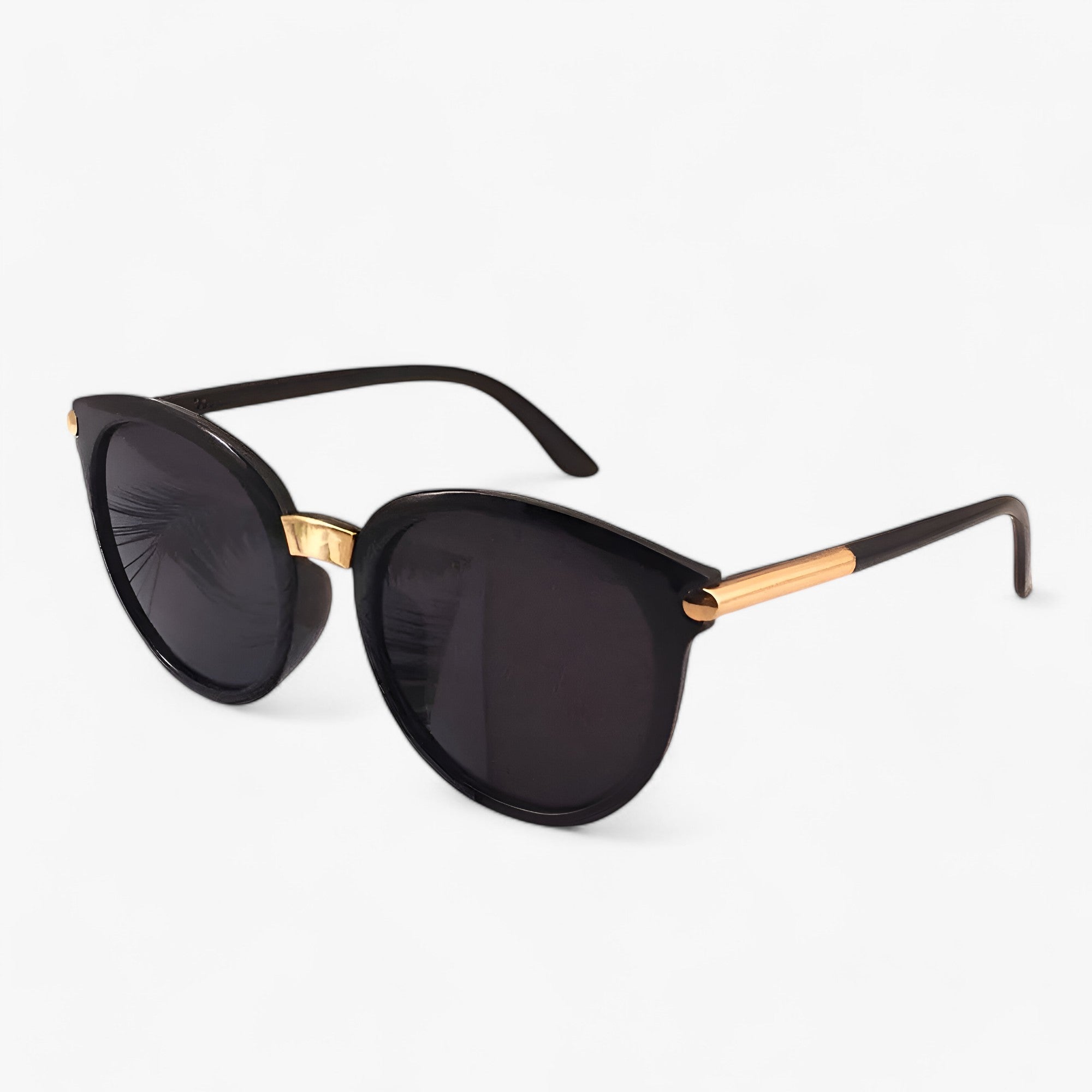 Ianna | Occhiali da sole vintage in pelle UV400 - Stile e Protezione - Nero - sun glasses WOMEN womens fashion - Concept Palermo