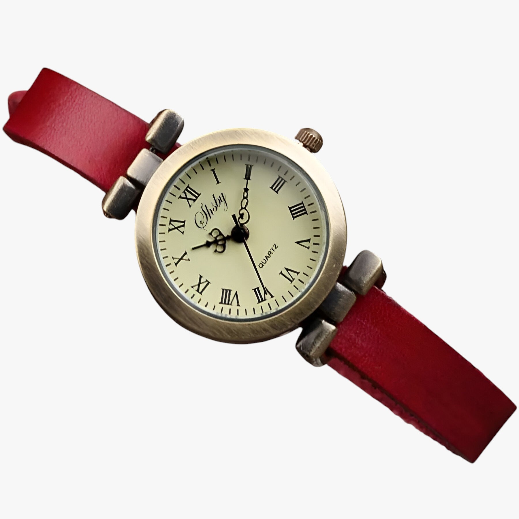Kimber | Orologio Donna Shsby Eleganza Vintage in Pelle per Sera - rosso - female watch watch watch for women watches - Concept Palermo
