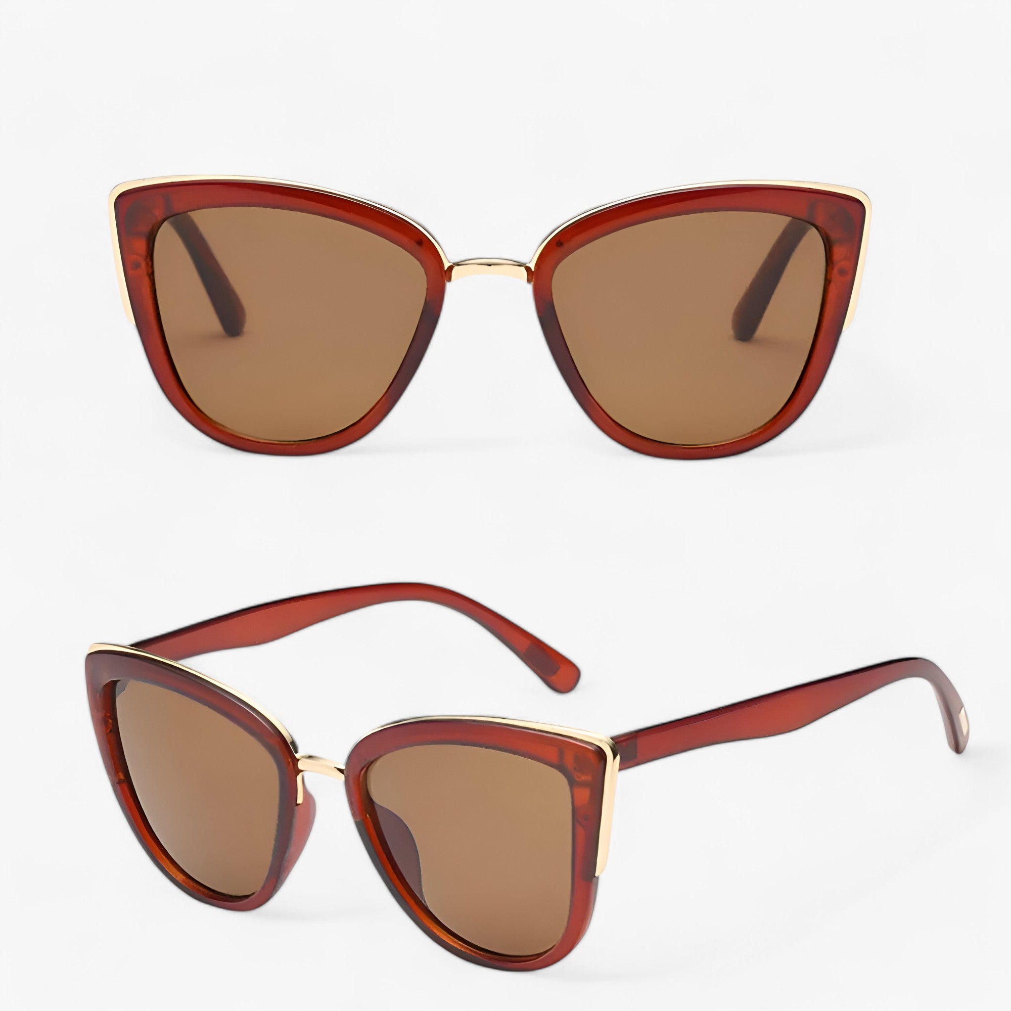 Grace| Occhiali da sole a forma di gatto – Stile vintage e protezione UV400 - Tè - sun glasses WOMEN - Concept Palermo