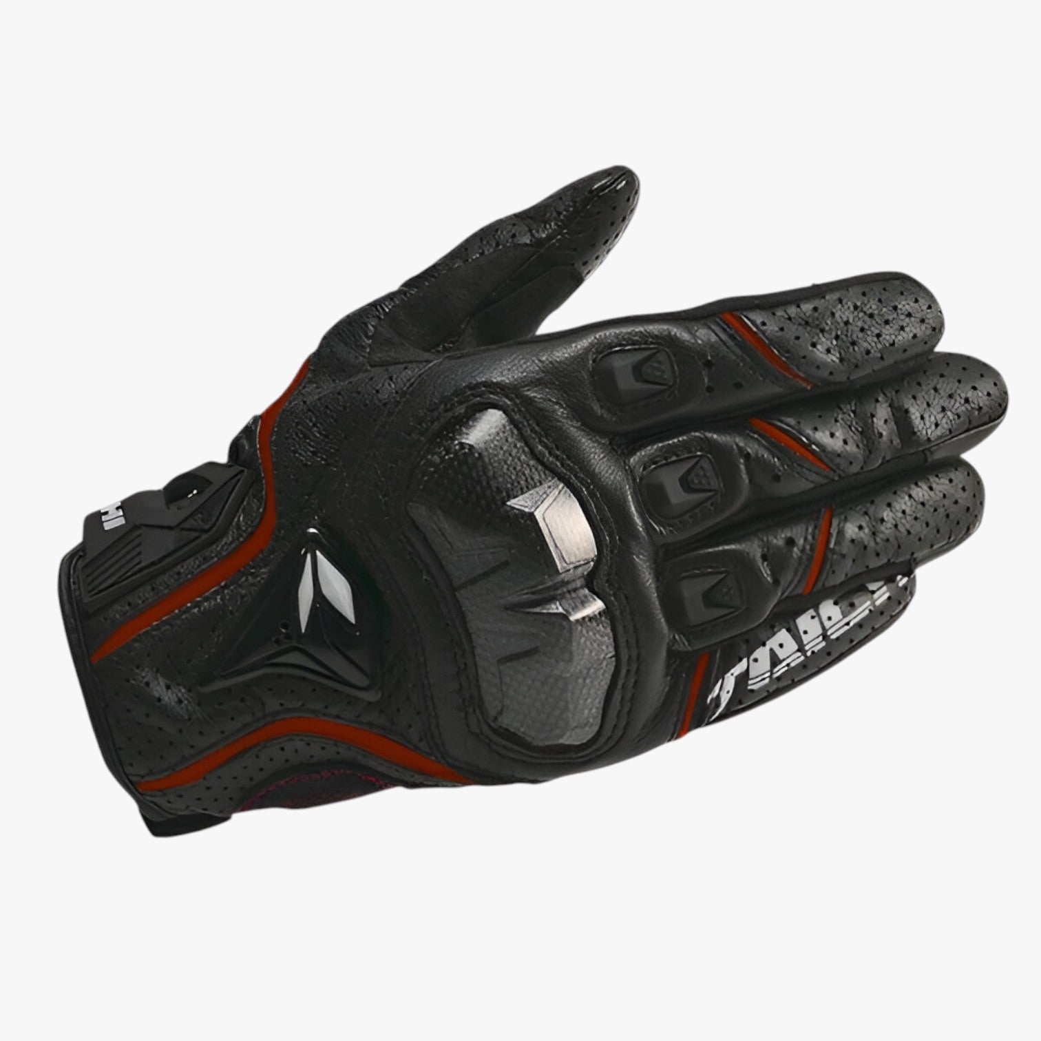 Jairo | controllo touch screen – perfetto per ogni viaggio in primavera e autunno - 391 Nero Rosso - gloves mens accessory - Concept Palermo