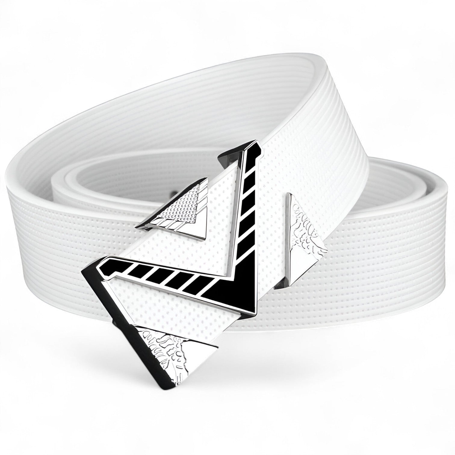 Isaac | Cintura Elegante con Fibbia V Dorata - - Belts belts for men Mens belt - Concept Palermo