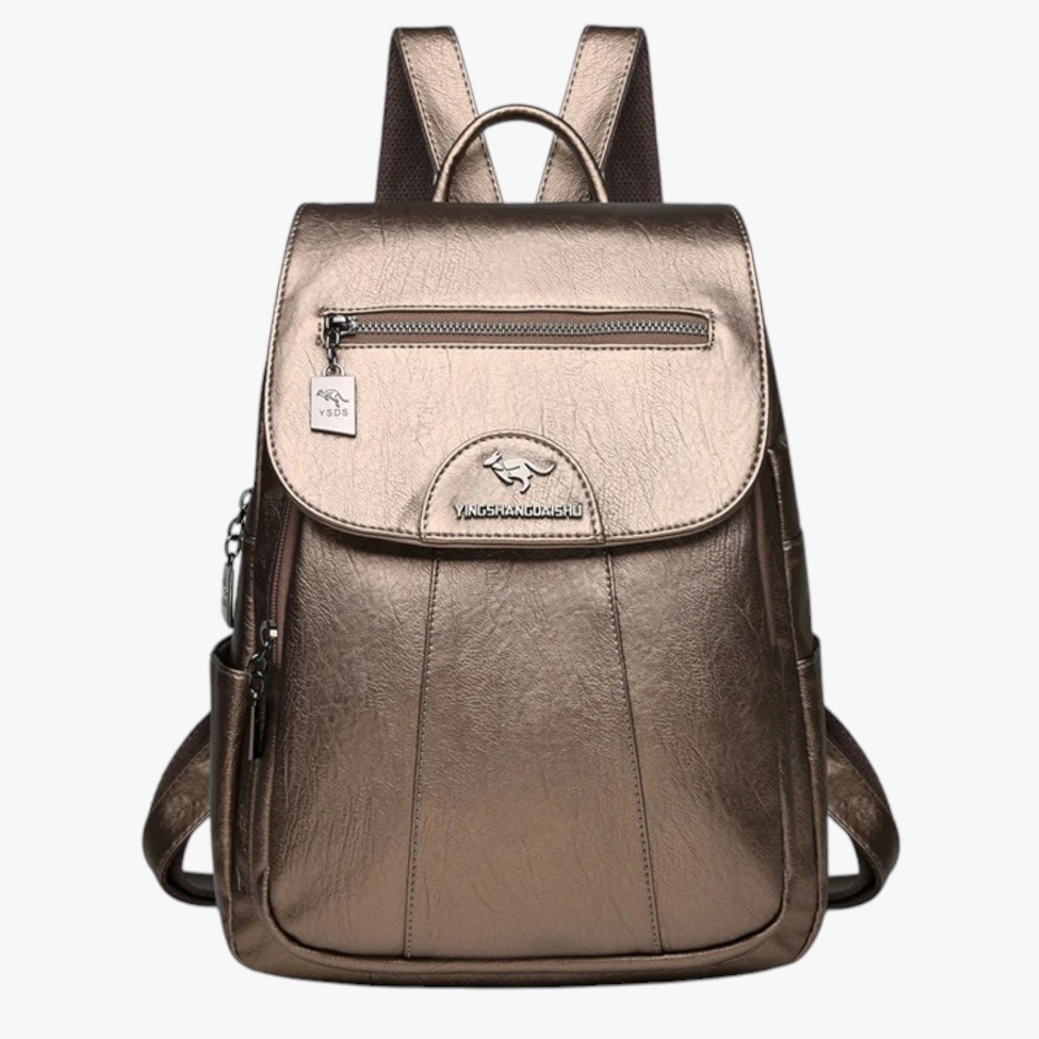 Laura | Zaino vintage in pelle – morbido, elegante e perfetto per viaggiare - Oro - Backpacks Bags women bags - Concept Palermo