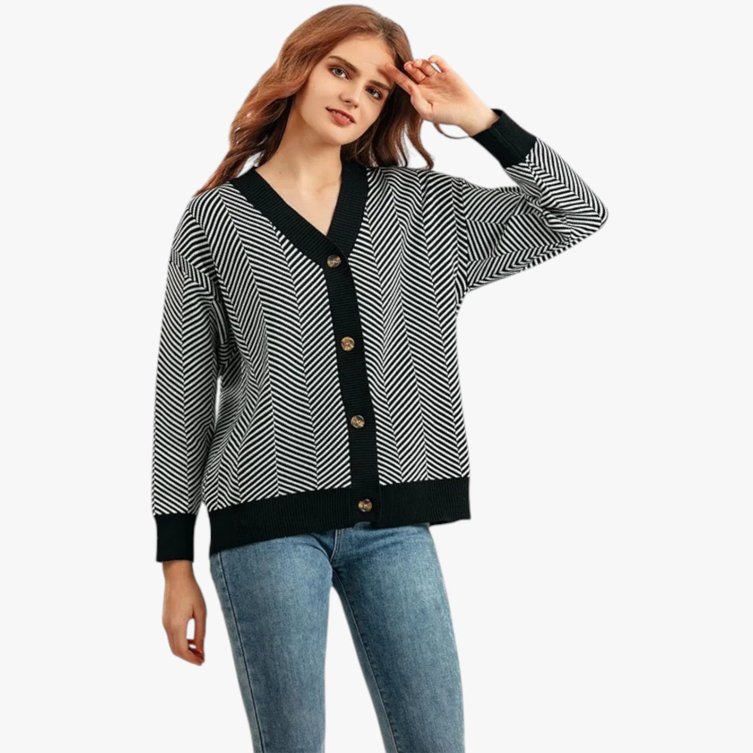 Rebecca | Cardigan con scollo a V da donna - Leggero ed elegante per l'autunno - - Sweater sweater women sweaters & cardigans - Concept Palermo