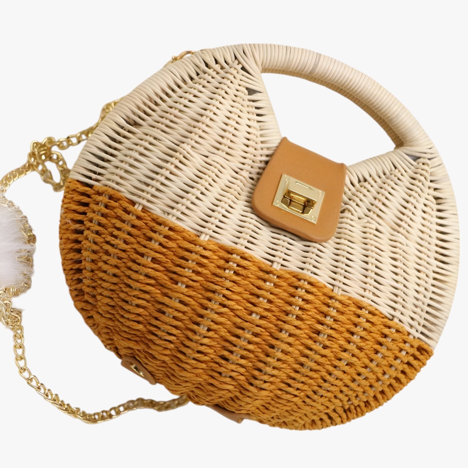 Delilah | Borsa a Spalla in Paglia Bohemien – Estiva, Ampia e Stilosamente - - handbags Women's handbags - Concept Palermo