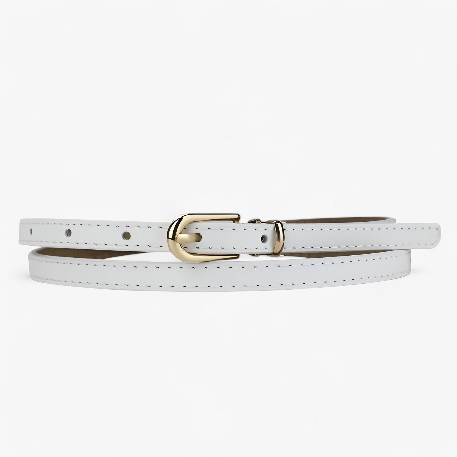 Helen | Cintura da donna - Pelle genuina sottile per uno stile disinvolto - Bianco - belts waist belt for women Womens belt - Concept Palermo