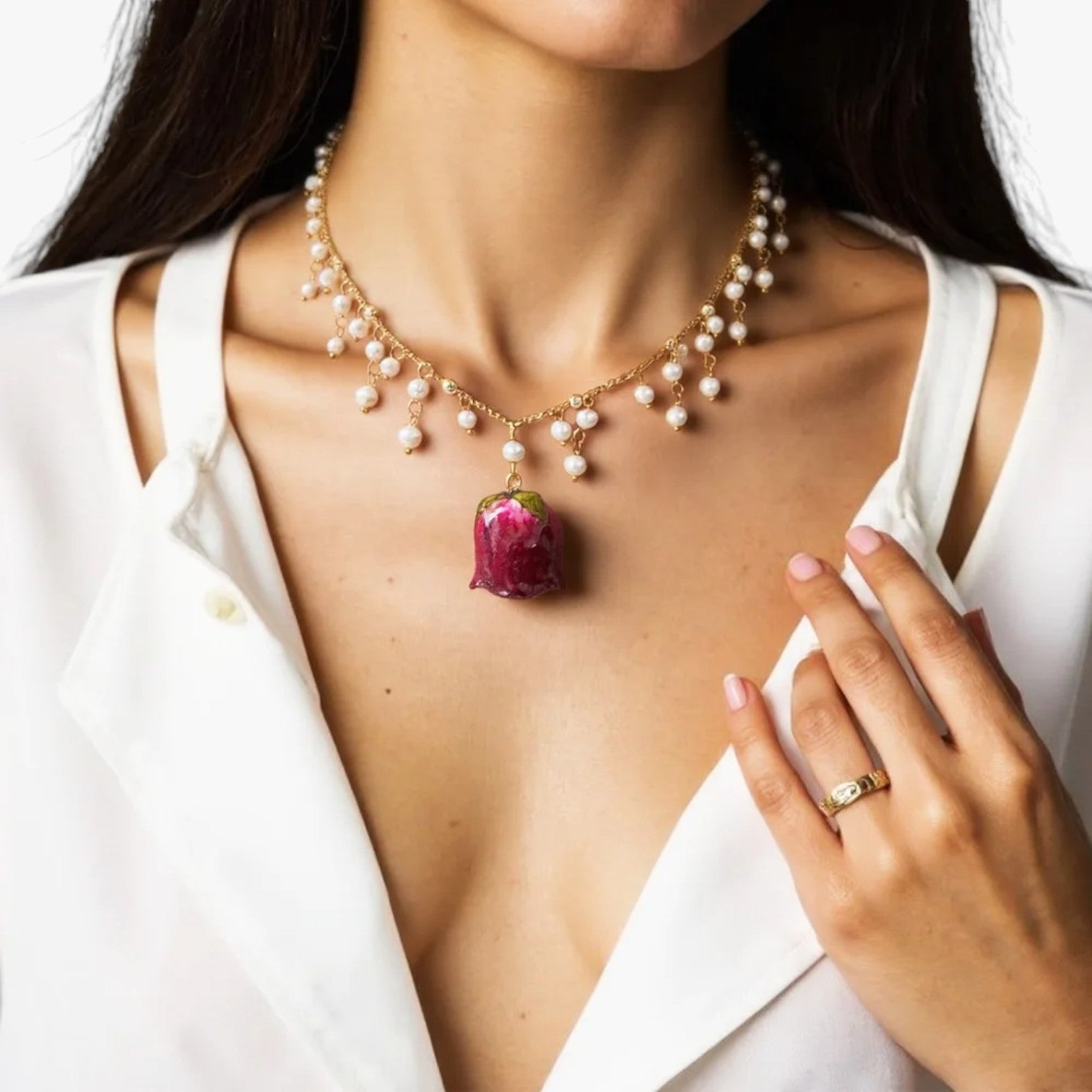 Annalisa | Collana Royal Rose con un tocco romantico - - elegant womens necklaces necklace Necklaces for Women - Concept Palermo