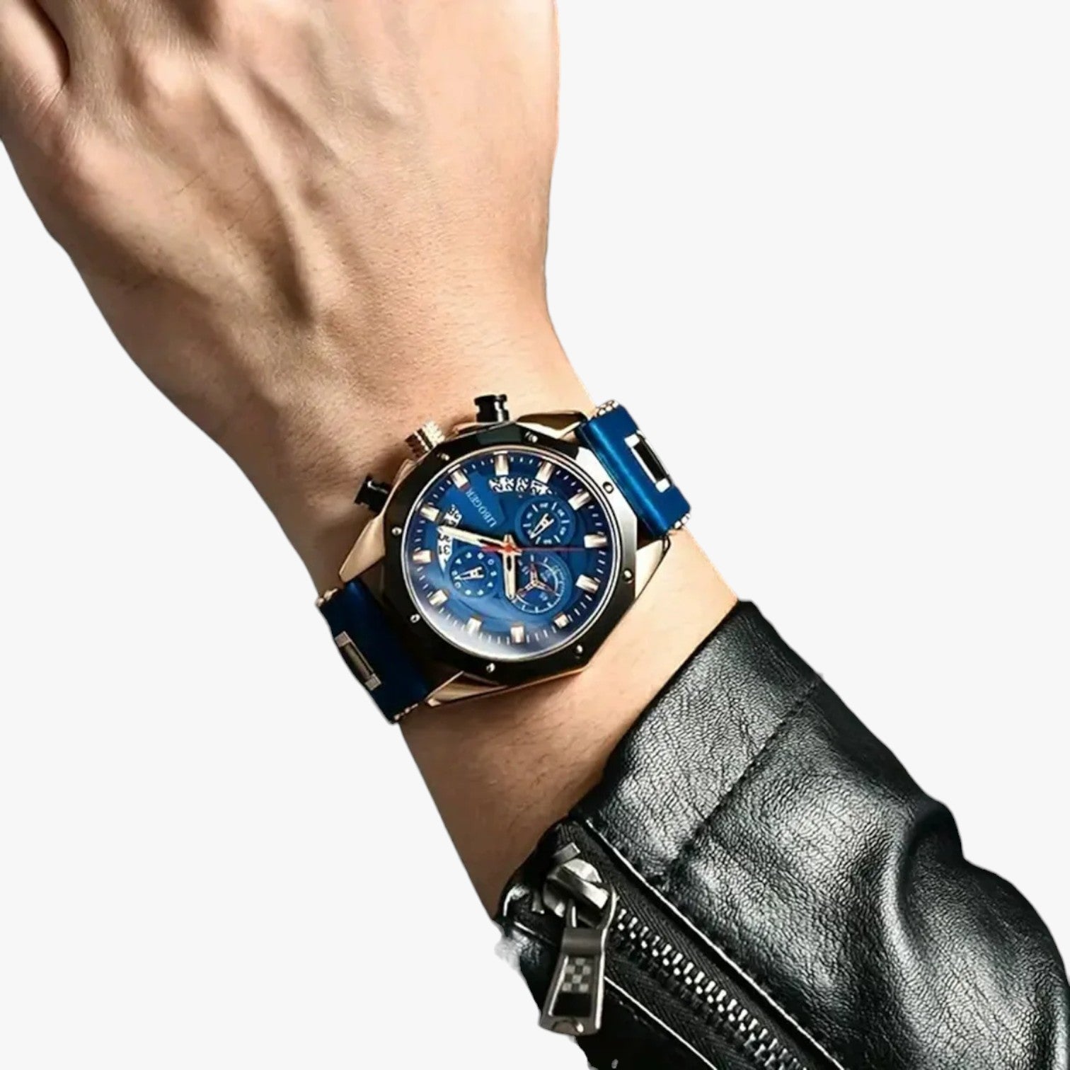 Herbert | Orologio sportivo impermeabile in silicone blu - - watch watch for men WATCHES FOR MEN Wristwatch - Concept Palermo