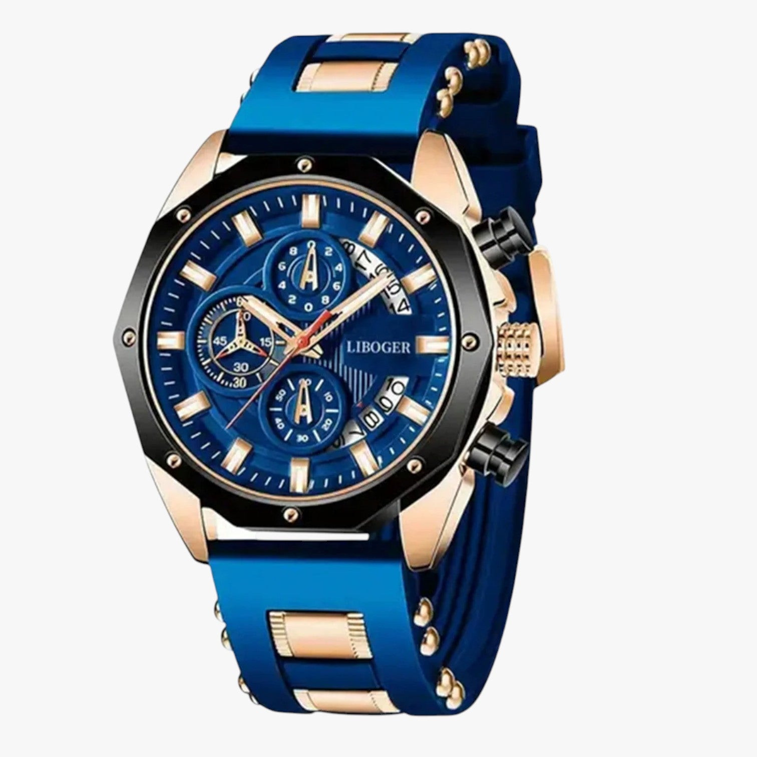 Herbert | Orologio sportivo impermeabile in silicone blu - confezione Blu - watch watch for men WATCHES FOR MEN Wristwatch - Concept Palermo