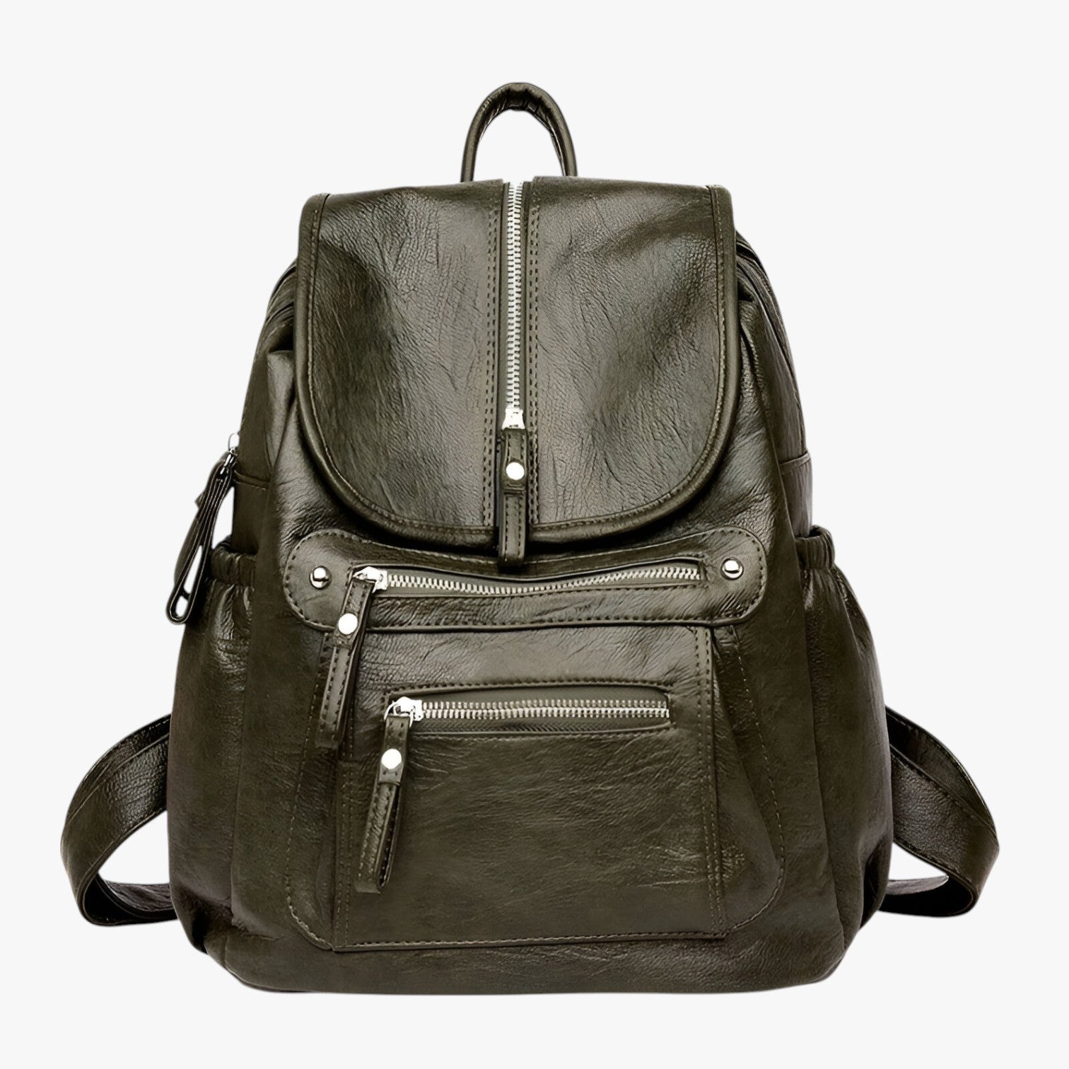 Raelynn | Zaini in Pelle di Alta Qualità Eleganza Vintage per Donne e Ragazze - Verde - Backpacks Bags women bags - Concept Palermo