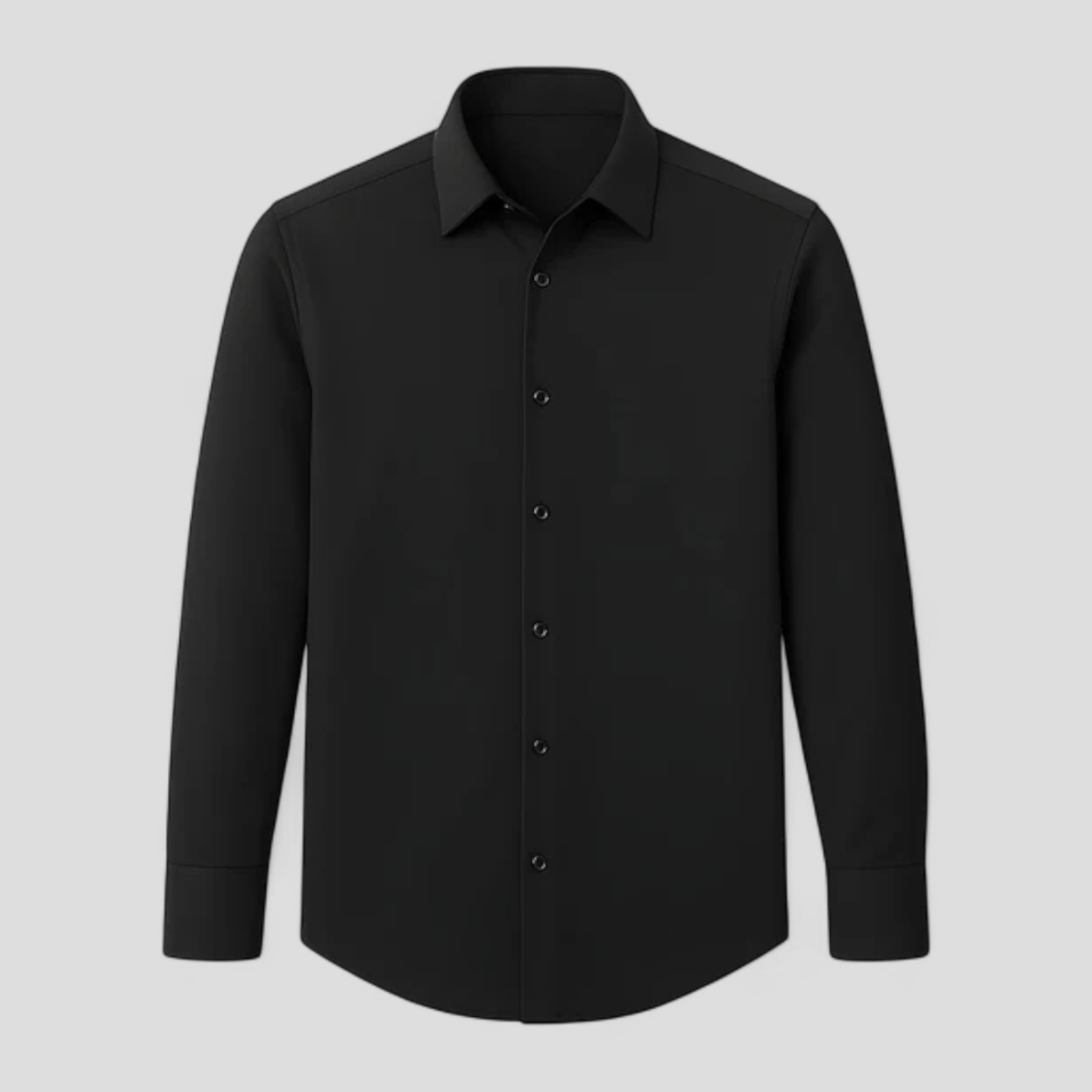 Thomas | Camicia da ufficio flessibile: linee pulite con flessibilità integrata - Nero - 10/6/2024 clothing tshirts - Concept Palermo
