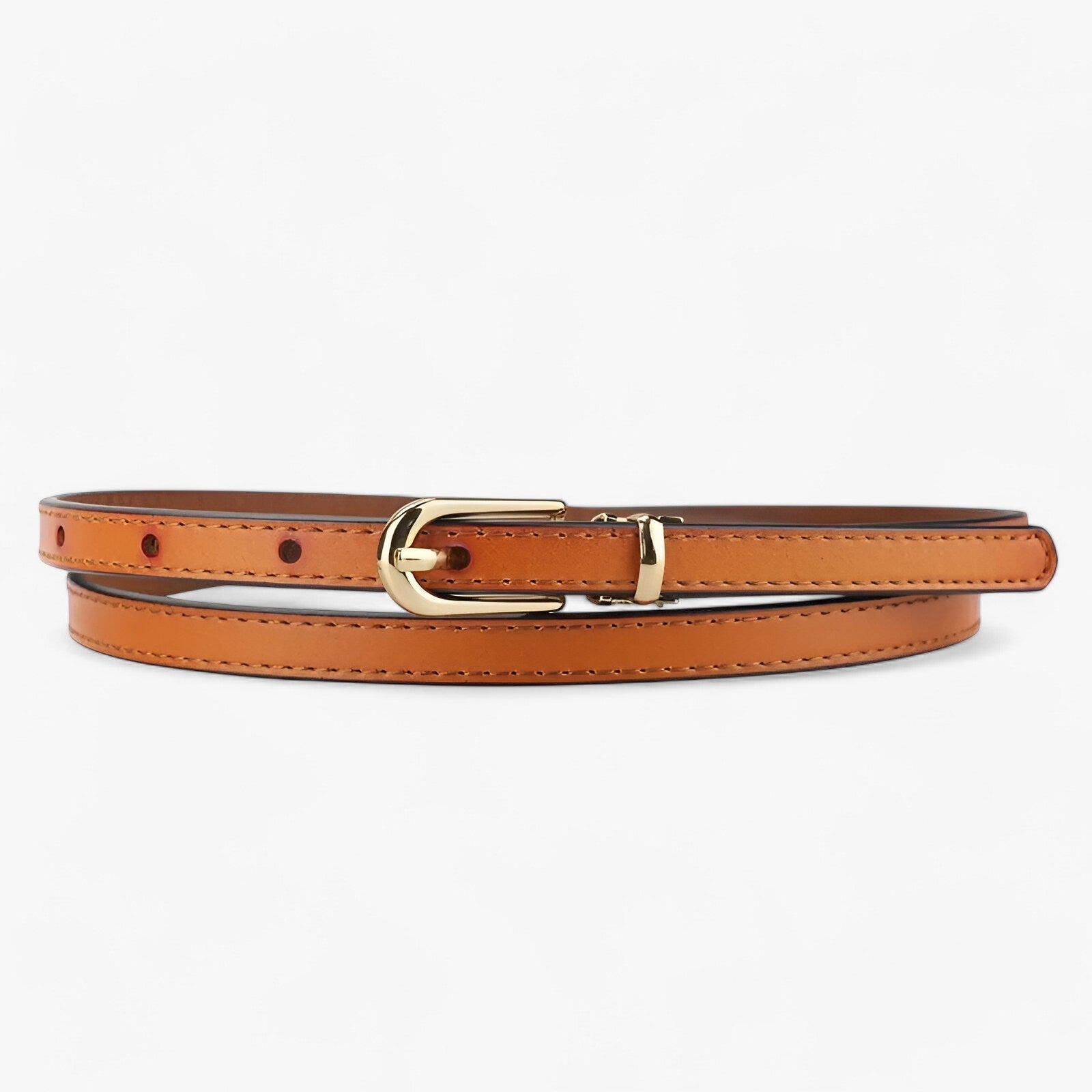 Helen | Cintura da donna - Pelle genuina sottile per uno stile disinvolto - Marrone - belts waist belt for women Womens belt - Concept Palermo