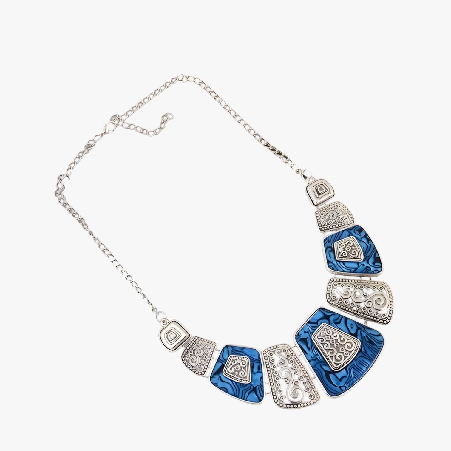 Sherry | Collana choker dorata – stile audace, fascino senza tempo - Argento blu - elegant womens necklaces Fashion Necklaces Necklace Necklaces for Women - Concept Palermo