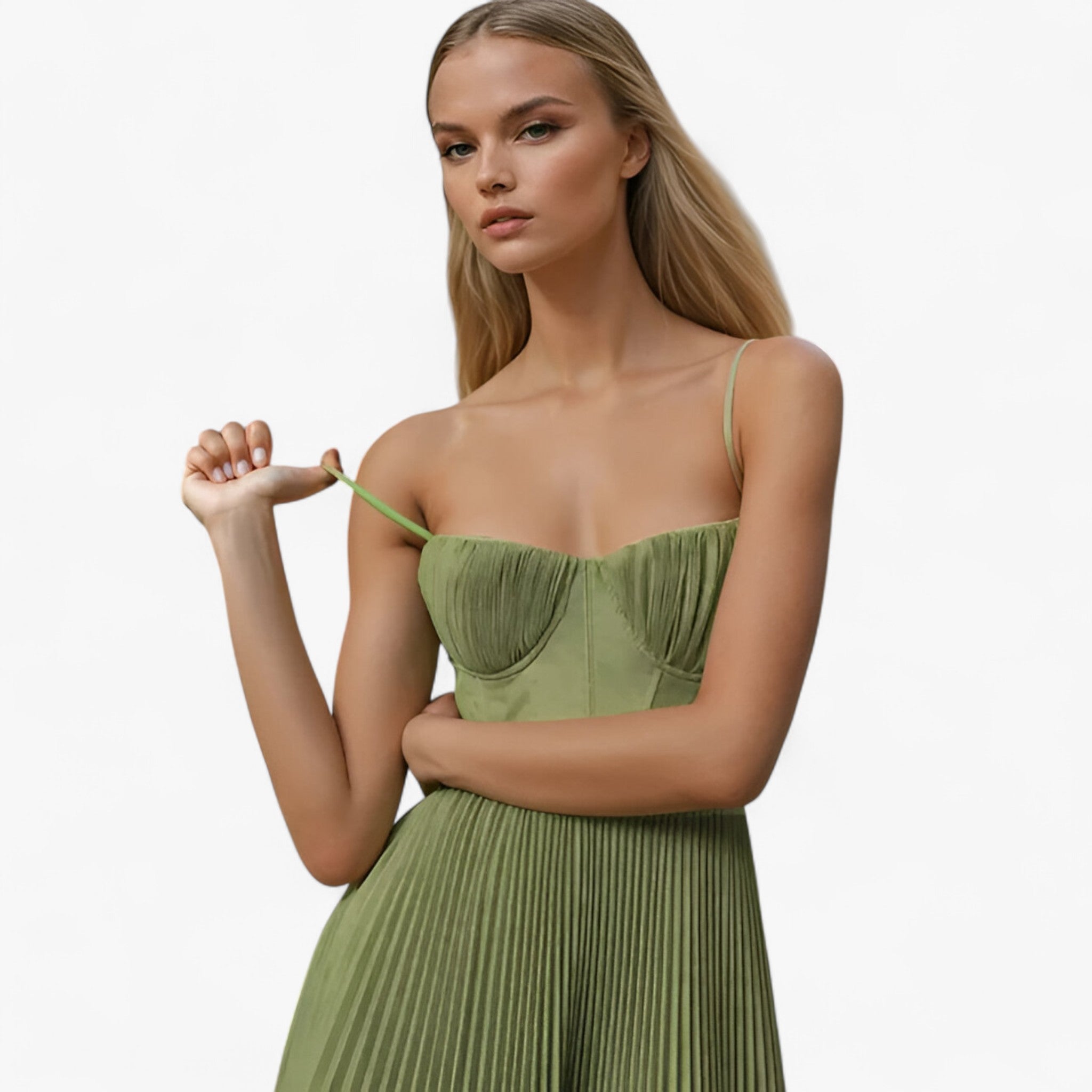 Delia | Abito Maxi plissettato da donna