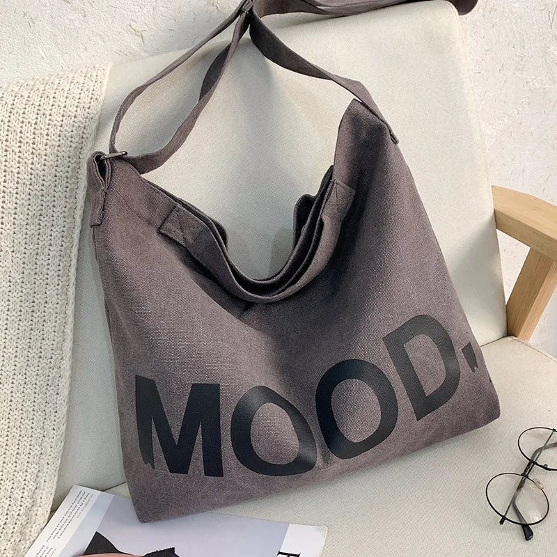 Vibe - borsa in tela con stampa visibile - - Bags handbags tote bags women bags - Concept Palermo