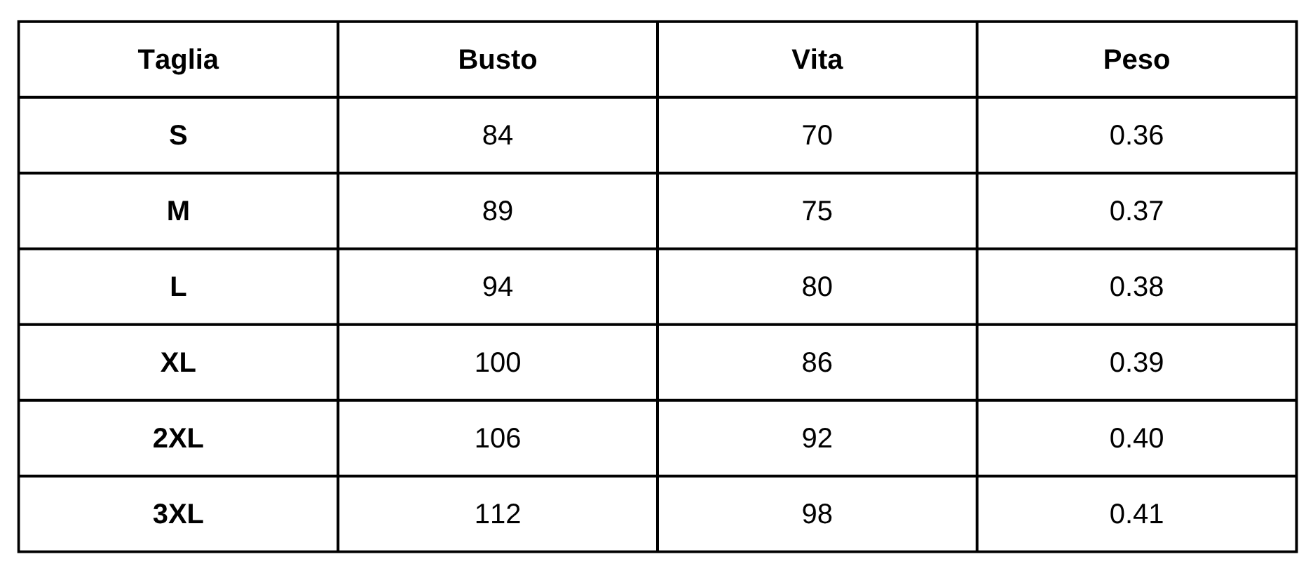 Size Guide