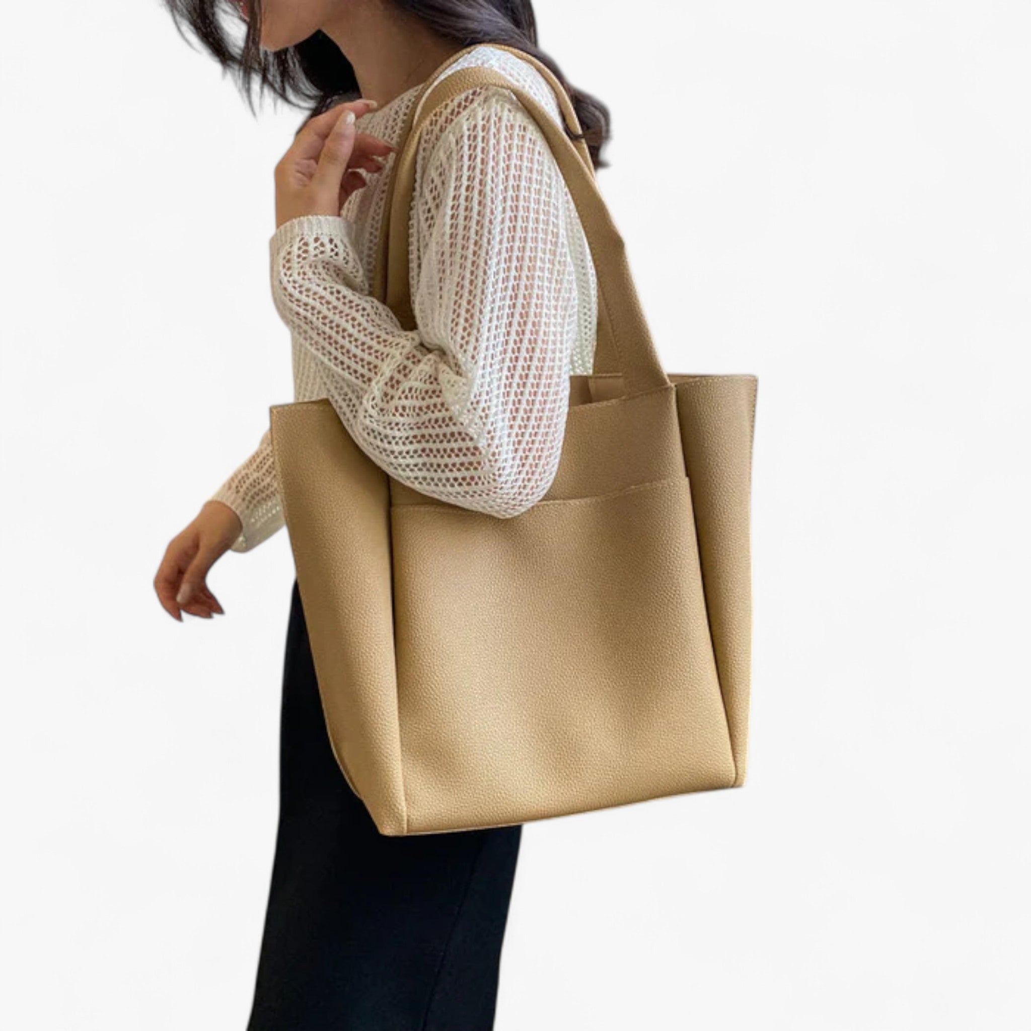 Lyka | Borsa a tracolla di lusso in pelle vegana - - bags handbags Handbags Women Shoulder & Crossbody Bags Shoulder Bags women bags Women's handbags - Concept Palermo