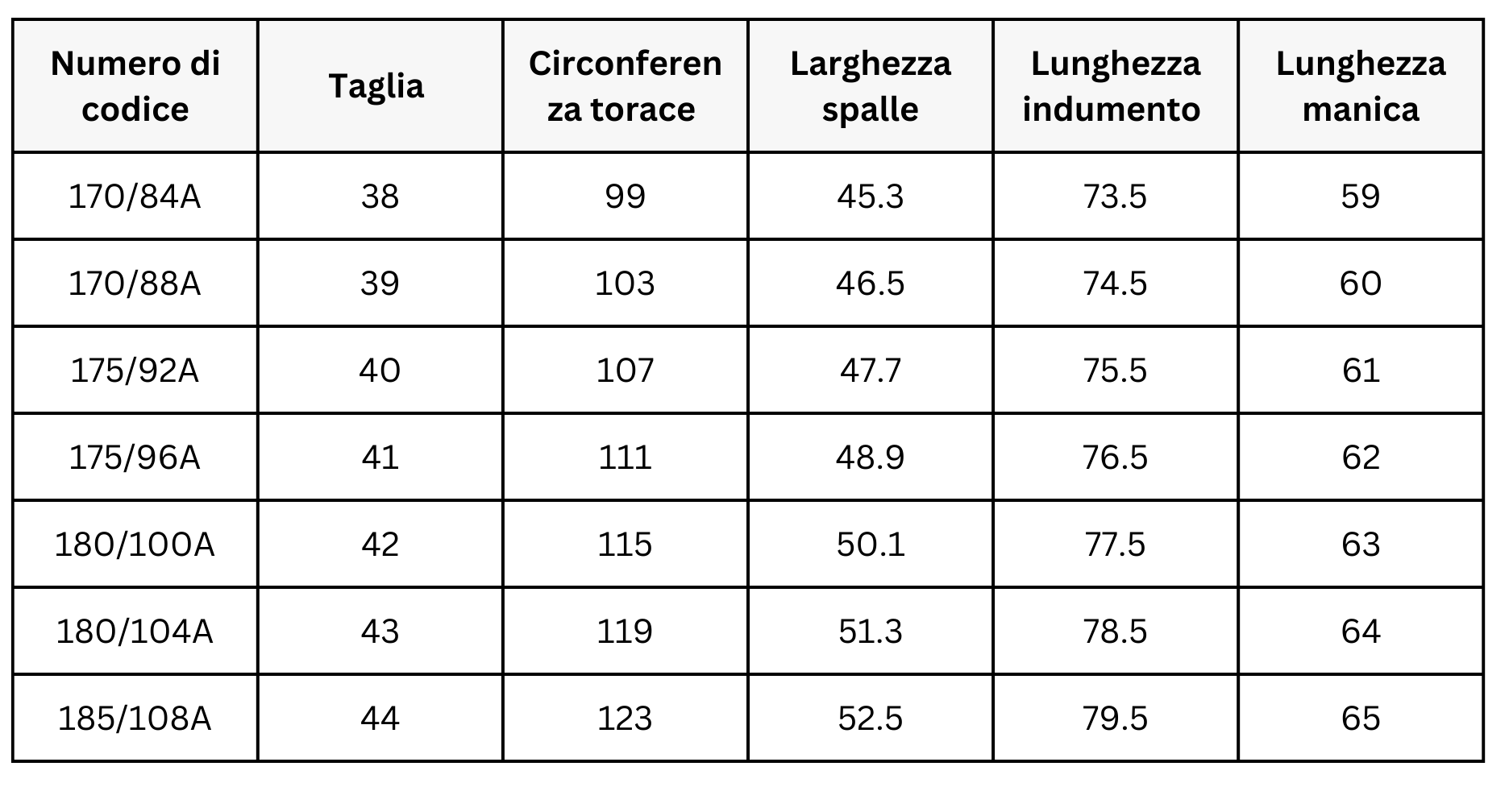 Size Guide