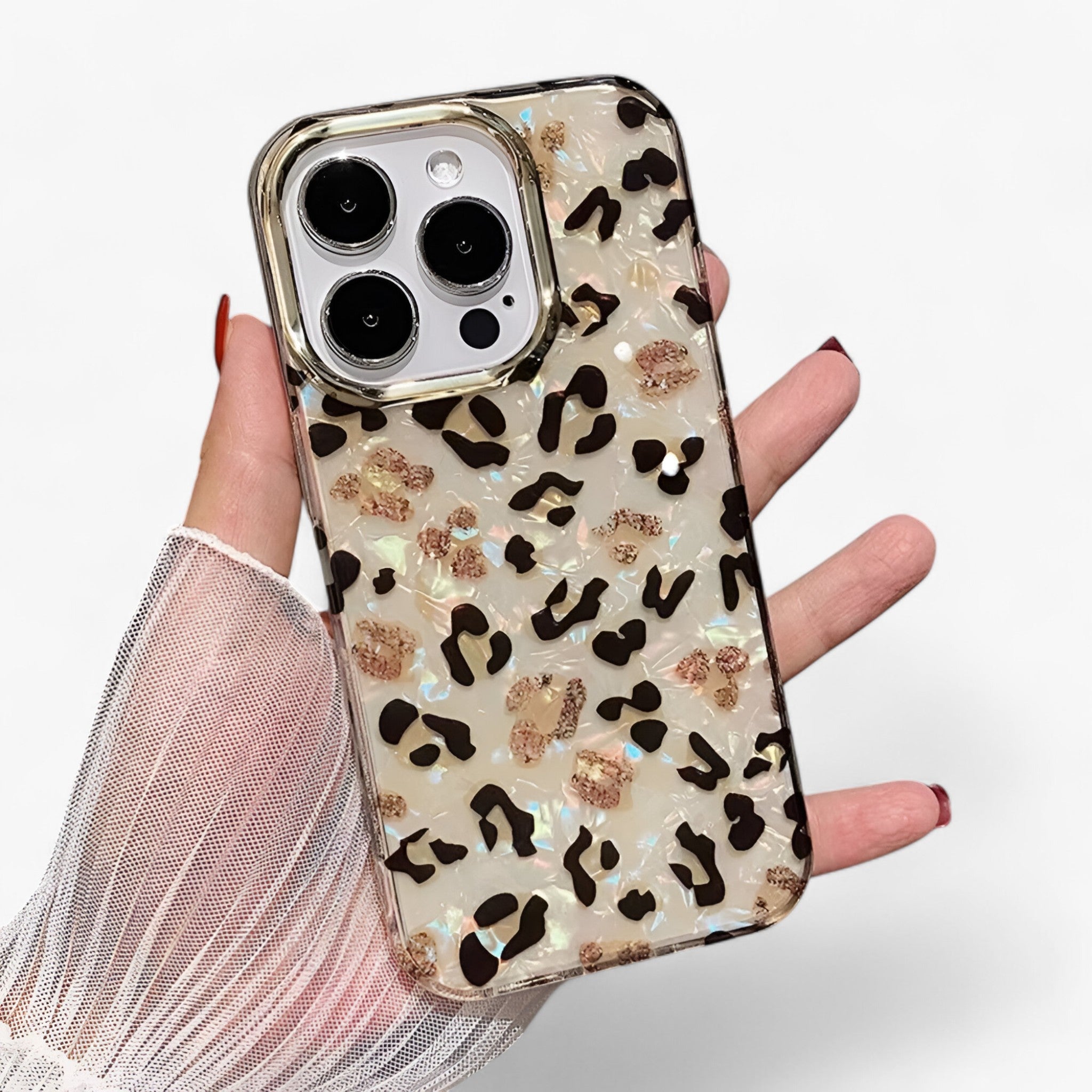 Valérie | Copri auricolari Aurora Leopard Shell - 1 - Fashion Phone Case leopard phone case - Concept Palermo