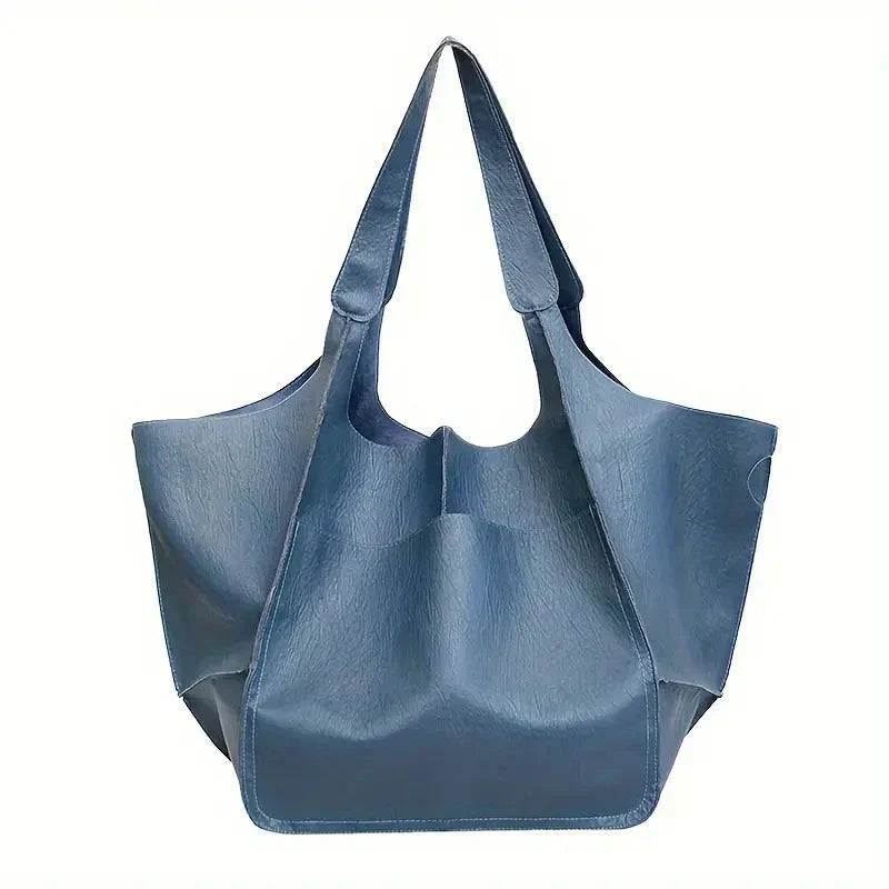 Borsa a spalla Marianne | Borsa tote grande in morbida pelle PU - Blu - feed-agegroup-adult feed-cond-new feed-gender-female feed-gpc-166 feed-sizetype-regular women bags - Concept Palermo