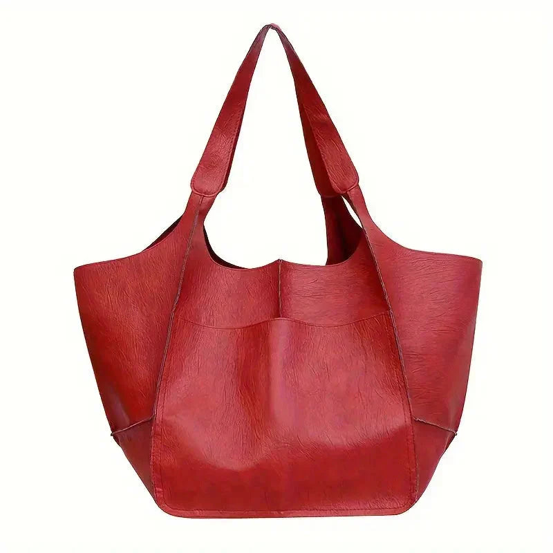 Borsa a spalla Marianne | Borsa tote grande in morbida pelle PU - Rosso - feed-agegroup-adult feed-cond-new feed-gender-female feed-gpc-166 feed-sizetype-regular women bags - Concept Palermo