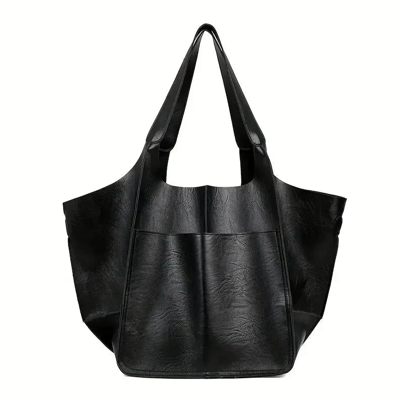 Borsa a spalla Marianne | Borsa tote grande in morbida pelle PU - Nero - feed-agegroup-adult feed-cond-new feed-gender-female feed-gpc-166 feed-sizetype-regular women bags - Concept Palermo