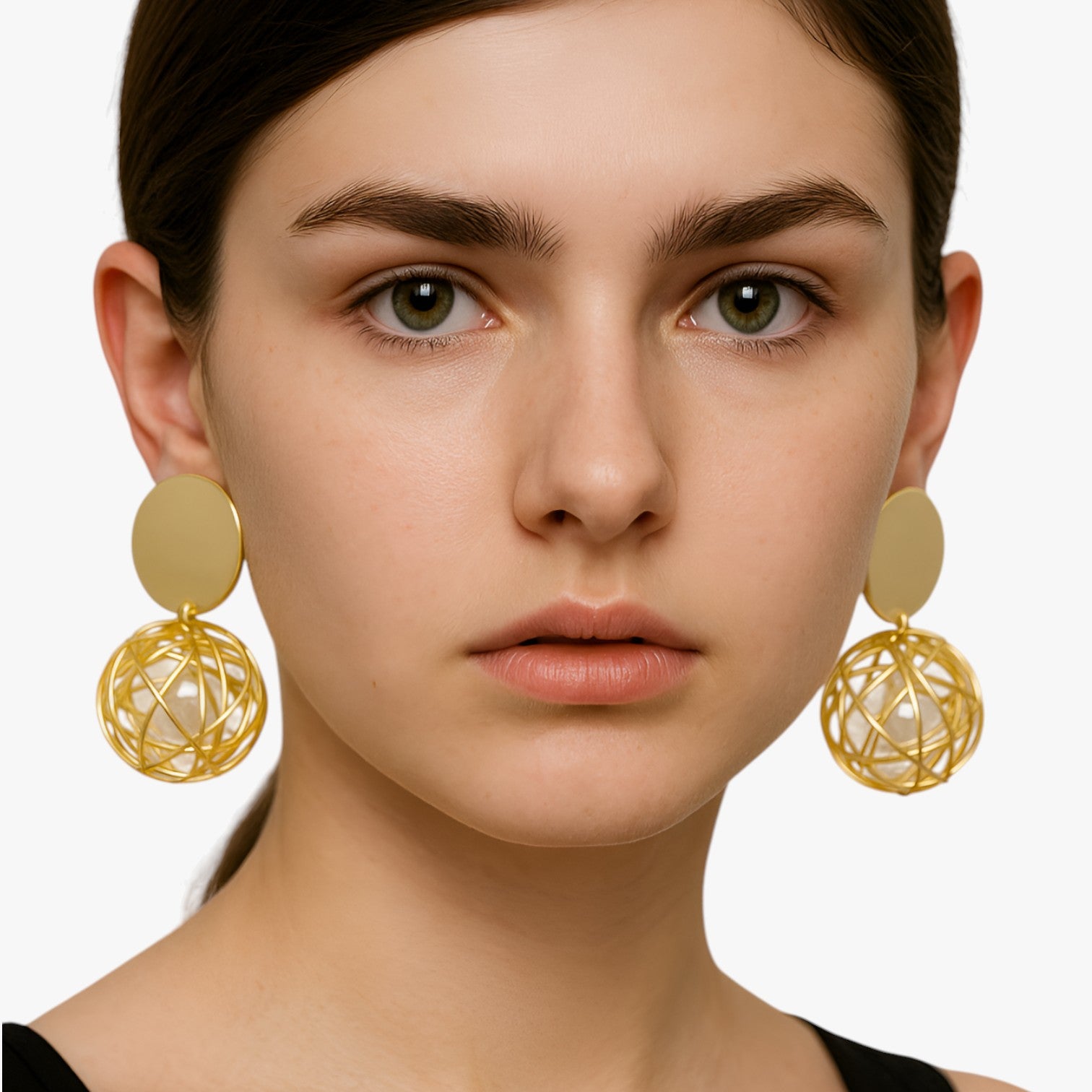 Genalyn | Orecchini a sfera in oro - con un tocco vintage - - EARRINGS New Fashion Earrings womens earring - Concept Palermo