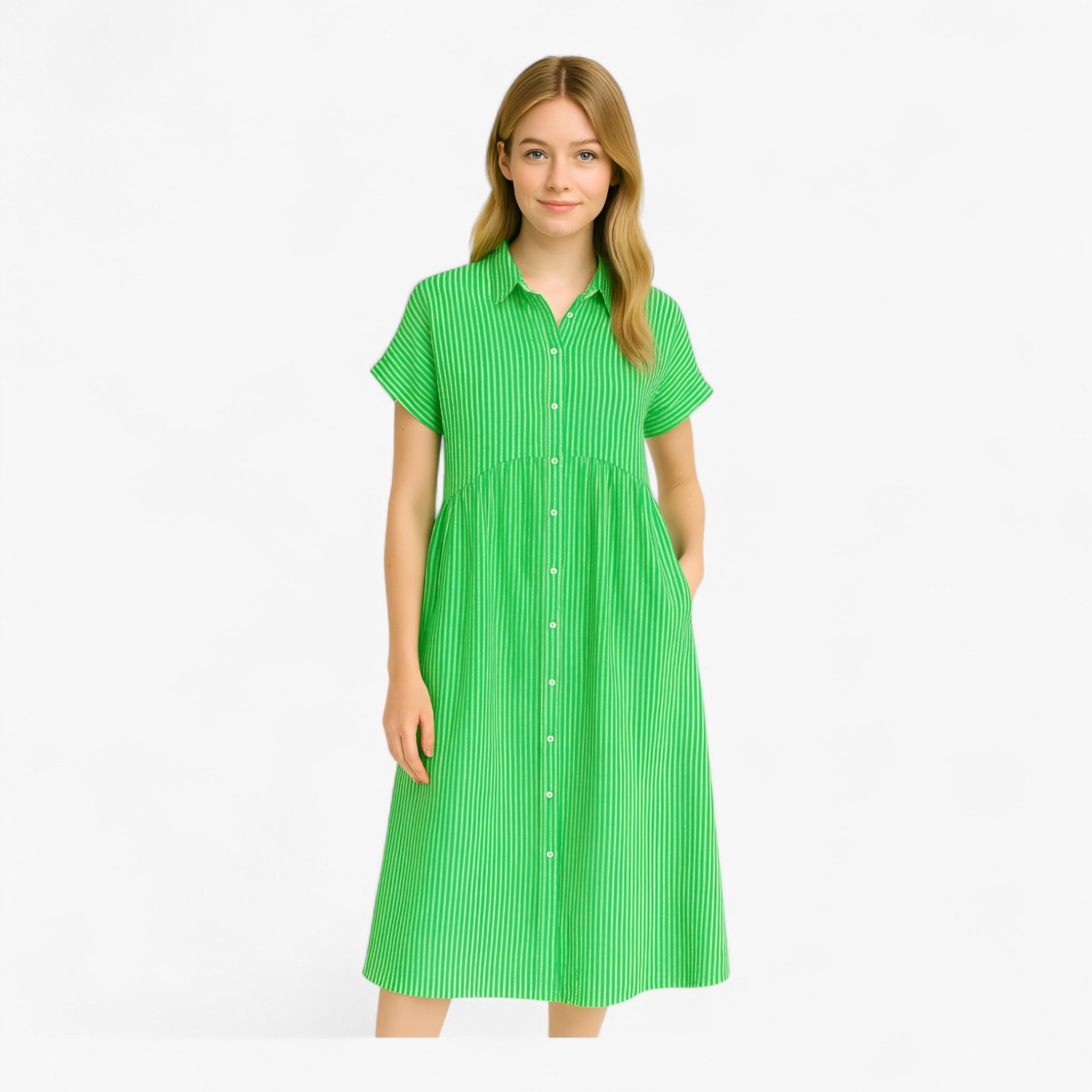 Freja | Leggera e Leggera Vestito Estivo da Donna – Comfort nel Design Scandinavo - - ademende stof casual jurk comfortabele jurk lichte jurk zomerjurk - Concept Palermo