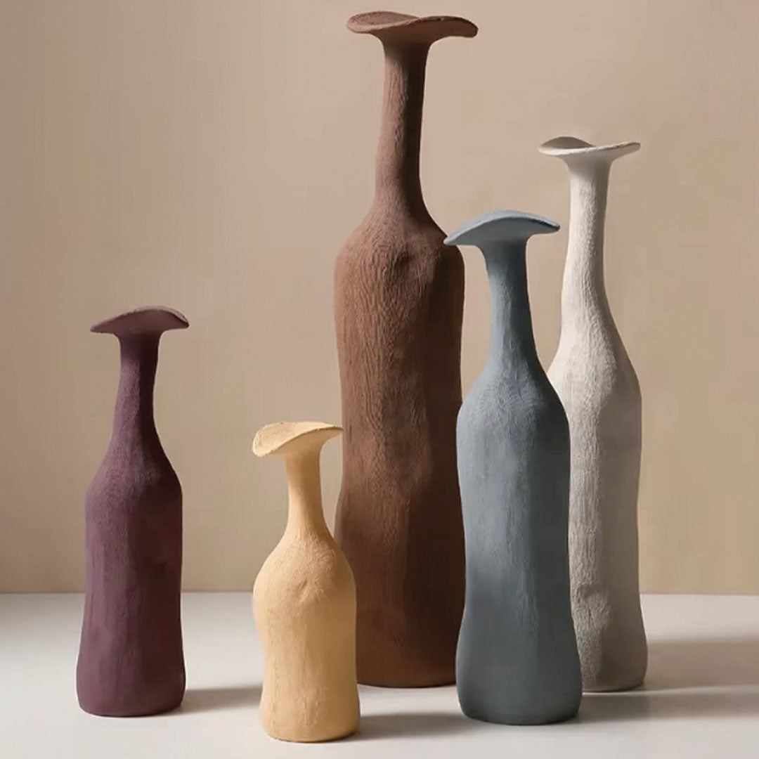 Vaso in ceramica Morandi elegante | Accento di décor moderno e raffinato per la casa - - Ceramics Decor Kitchen Vases - Concept Palermo