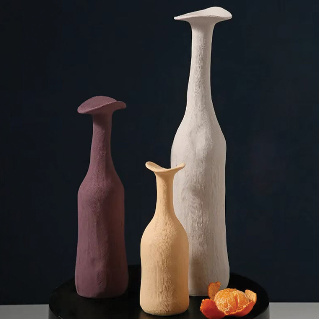 Vaso in ceramica Morandi elegante | Accento di décor moderno e raffinato per la casa - - Ceramics Decor Kitchen Vases - Concept Palermo