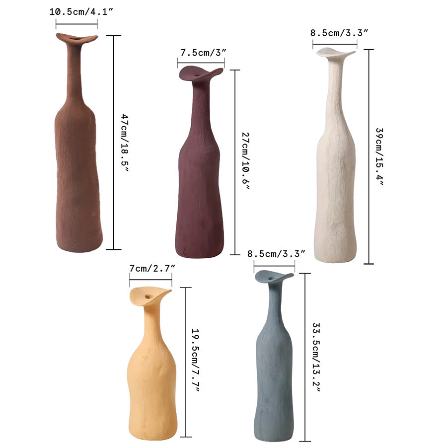 Vaso in ceramica Morandi elegante | Accento di décor moderno e raffinato per la casa - - Ceramics Decor Kitchen Vases - Concept Palermo