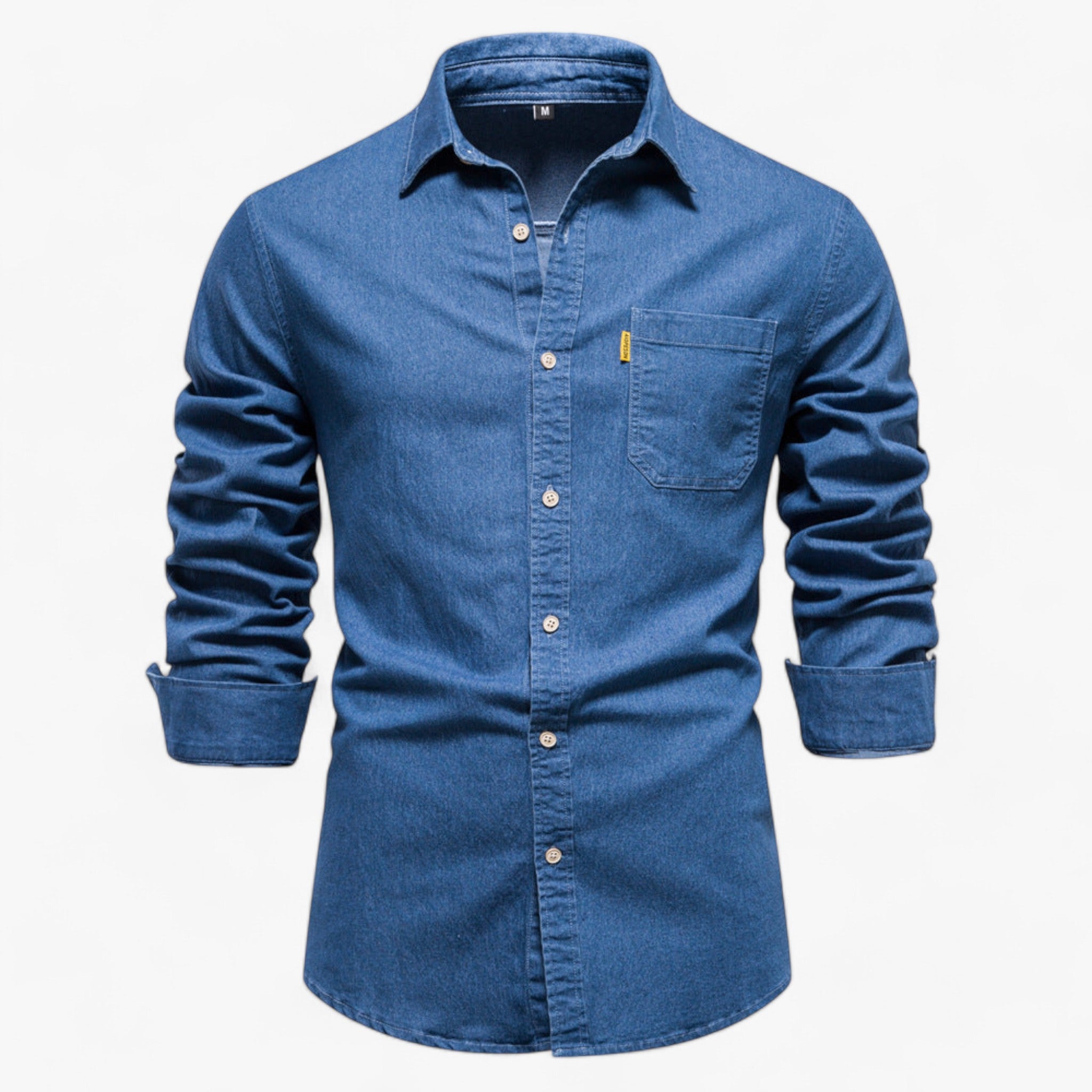 Camicia in Denim Axel per Uomo - Elegante e Versatile per Tutte le Occasioni - Blu - - Concept Palermo