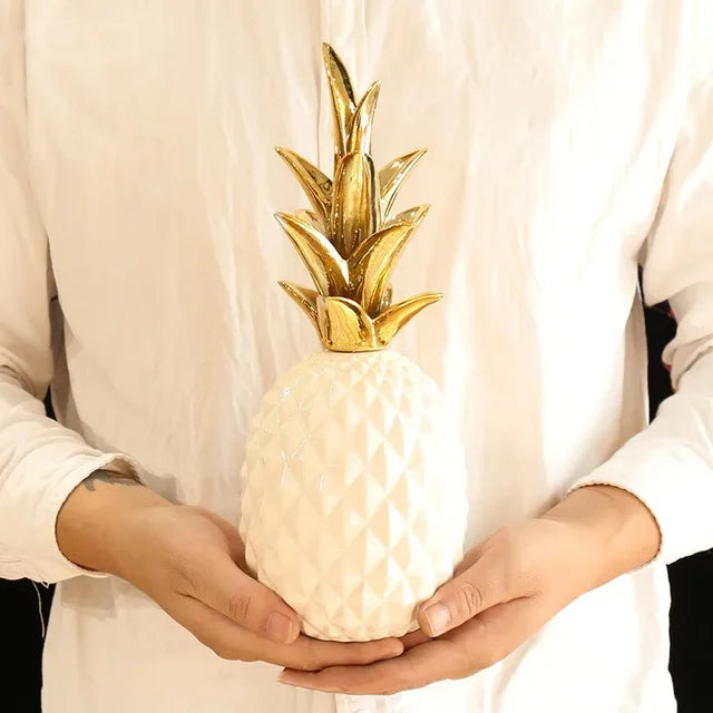 LumiPine - Ananas dorato Decorazione per la casa - Bianco - Decor Decoration home home decor - Concept Palermo