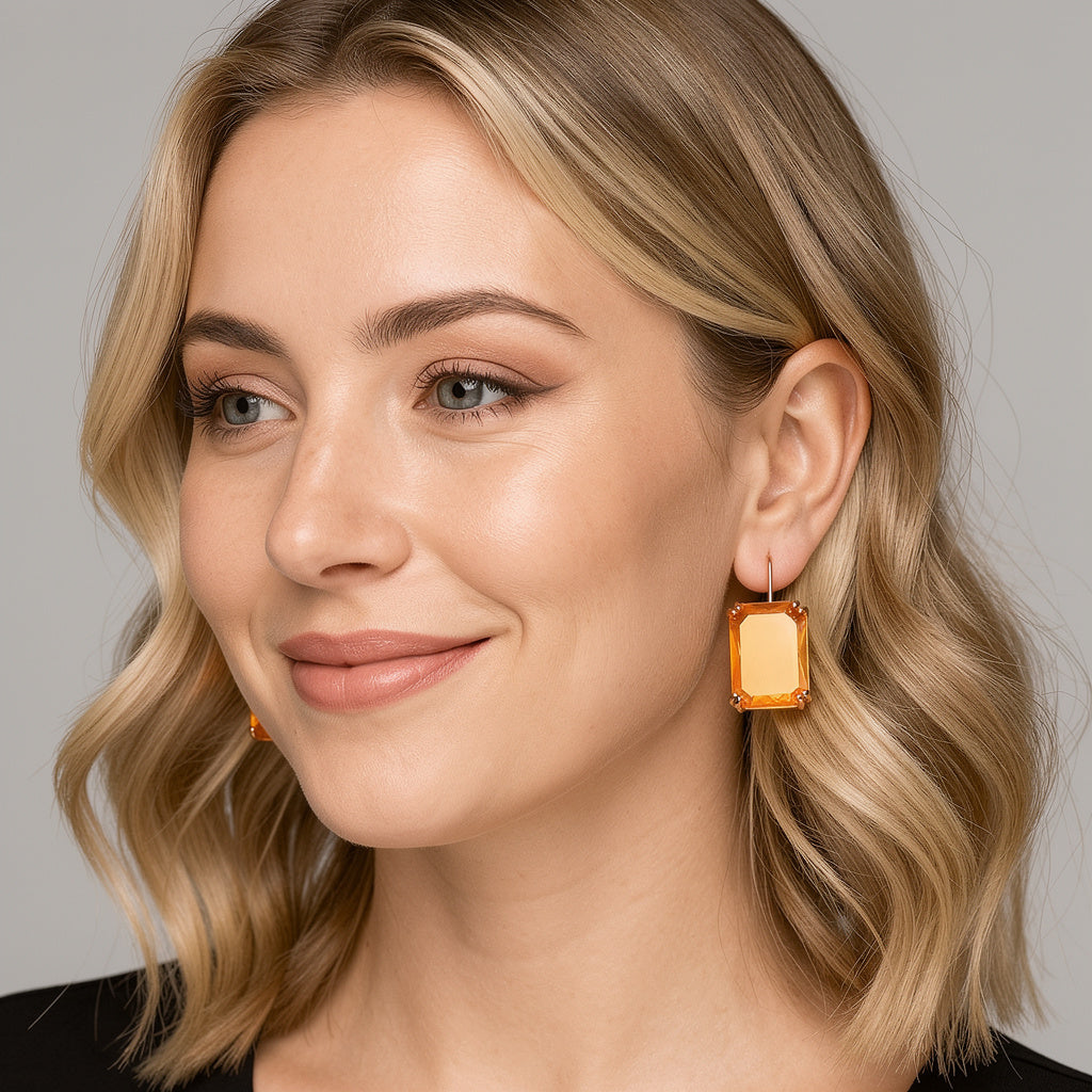 Amelia | Orecchini a Pendente in Topazio Blu – Oro e Argento Sfolgorante - - Accessories Jewelry EARRINGS - Concept Palermo