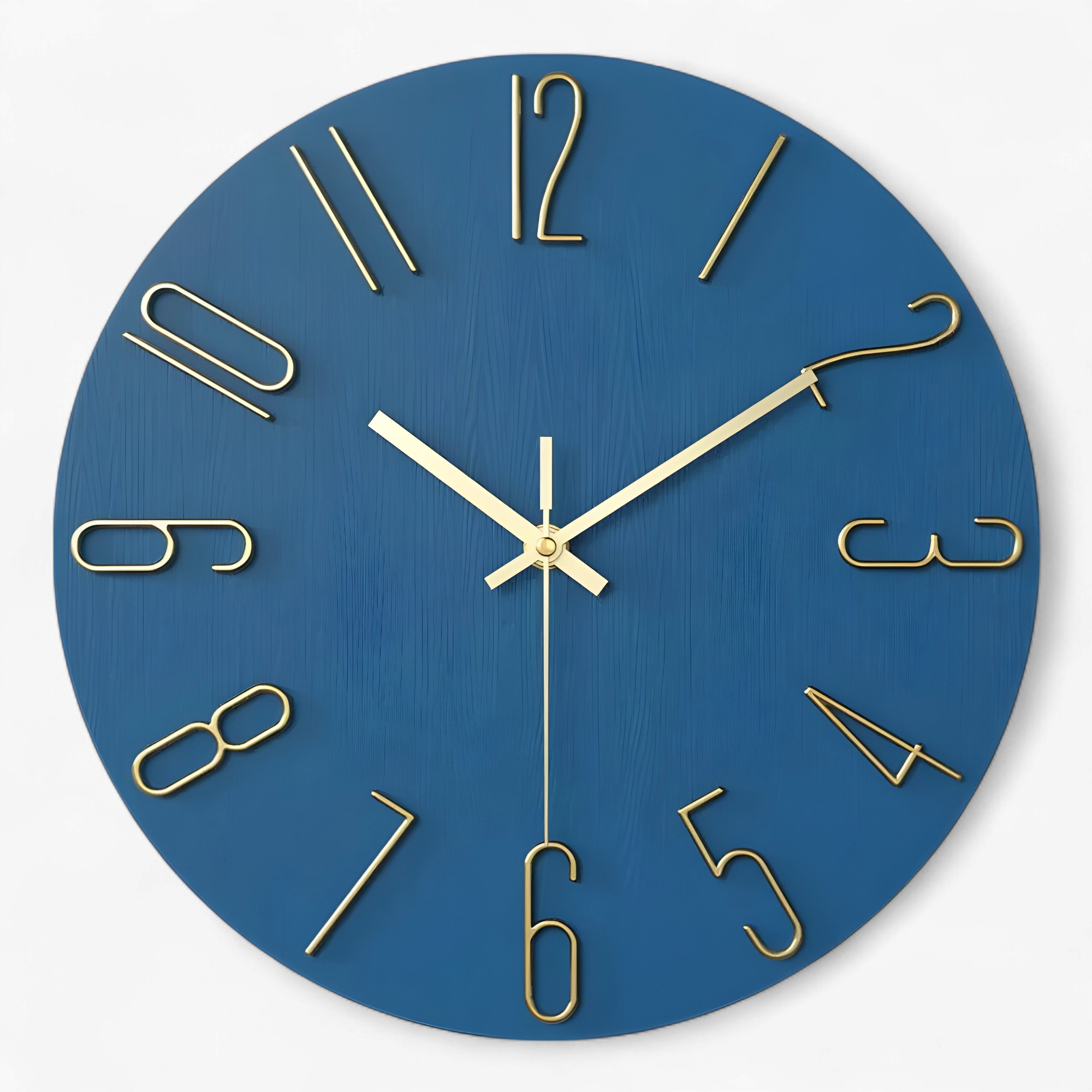 Otello| Orologio da Parete Moderno Design per Soggiorno - Blu - accessori per soggiorno arredamento soggiorno decorazione casa design minimalista movimento al quarzo orologio da muro moderno orologio da parete moderno orologio elegante orologio in plastica orologio silenzioso - Concept Palermo