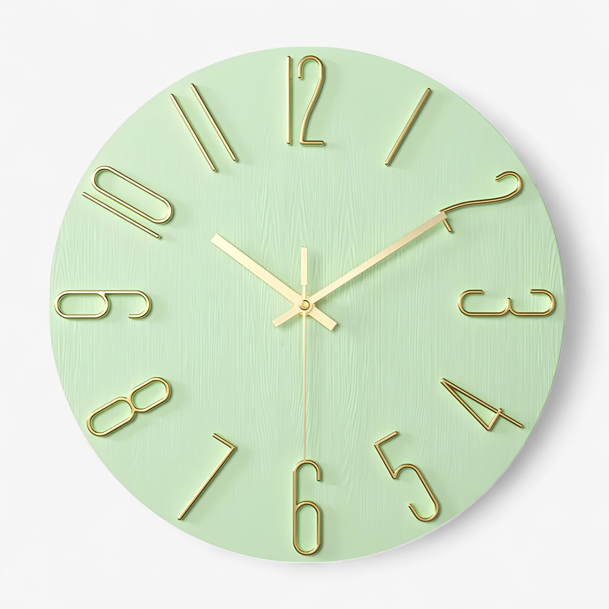 Otello| Orologio da Parete Moderno Design per Soggiorno - Verde menta - accessori per soggiorno arredamento soggiorno decorazione casa design minimalista movimento al quarzo orologio da muro moderno orologio da parete moderno orologio elegante orologio in plastica orologio silenzioso - Concept Palermo