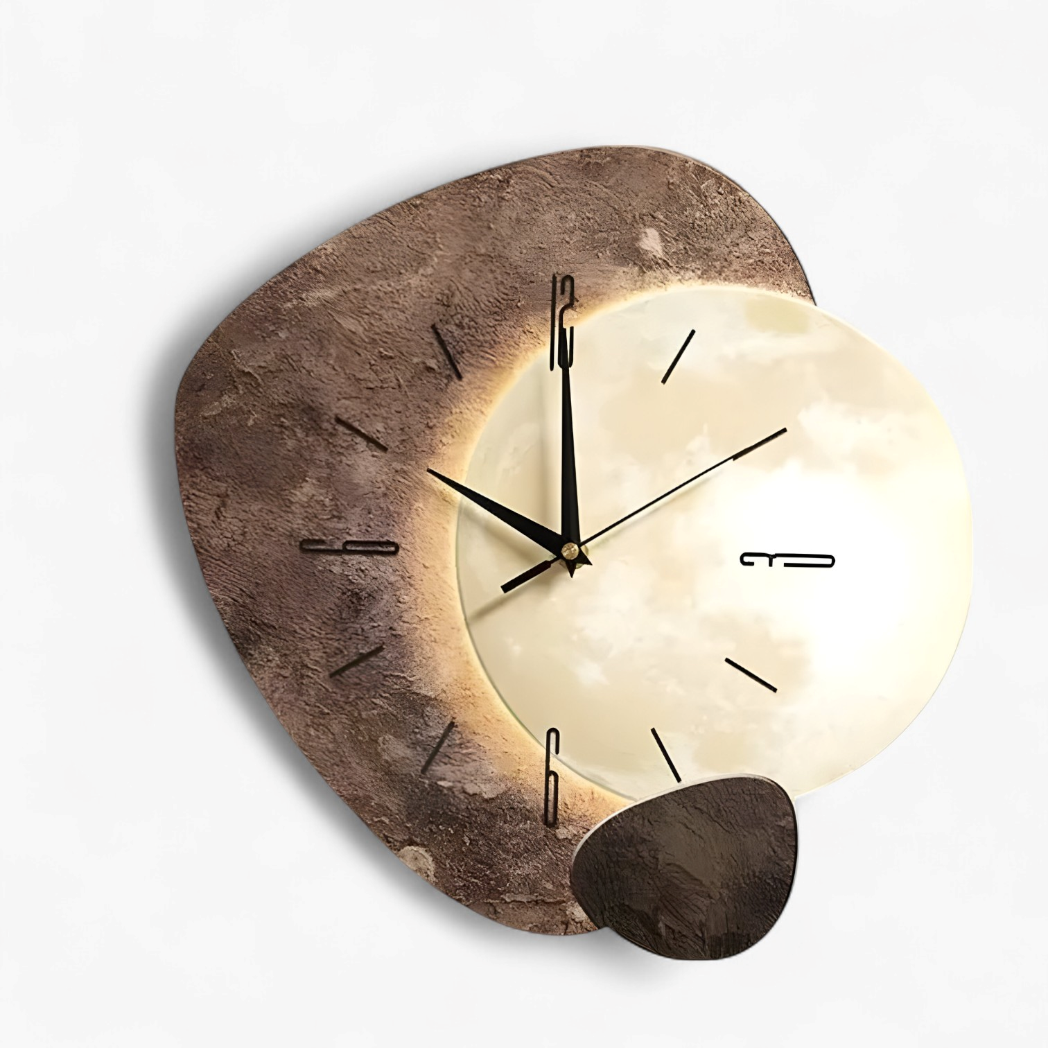 Elio | Orologio da Parete Moderno in Bamboe - Luce brillante (Argi) - accessori per la casa decorazione per interni illuminazione USB orologio da parete elegante orologio design contemporaneo orologio in bambù orologio minimalista orologio moderno orologio silenzioso orologio versatile - Concept Palermo