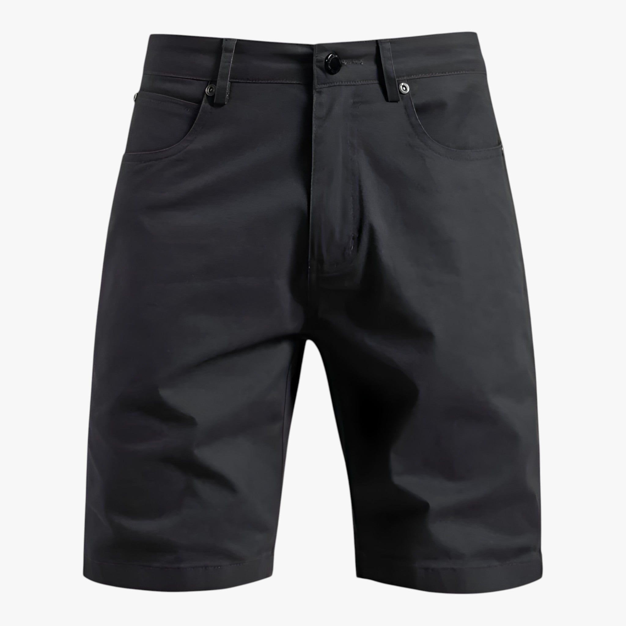 Logan | Pantaloni Corti Uomo Casual Estivi in Cotone - Grigio - abbigliamento estivo abbigliamento traspirante moda casual pantaloni con tasche pantaloni corti estivi pantaloni in cotone pantaloni leggeri pantaloni per attività all'aperto stile casual - Concept Palermo