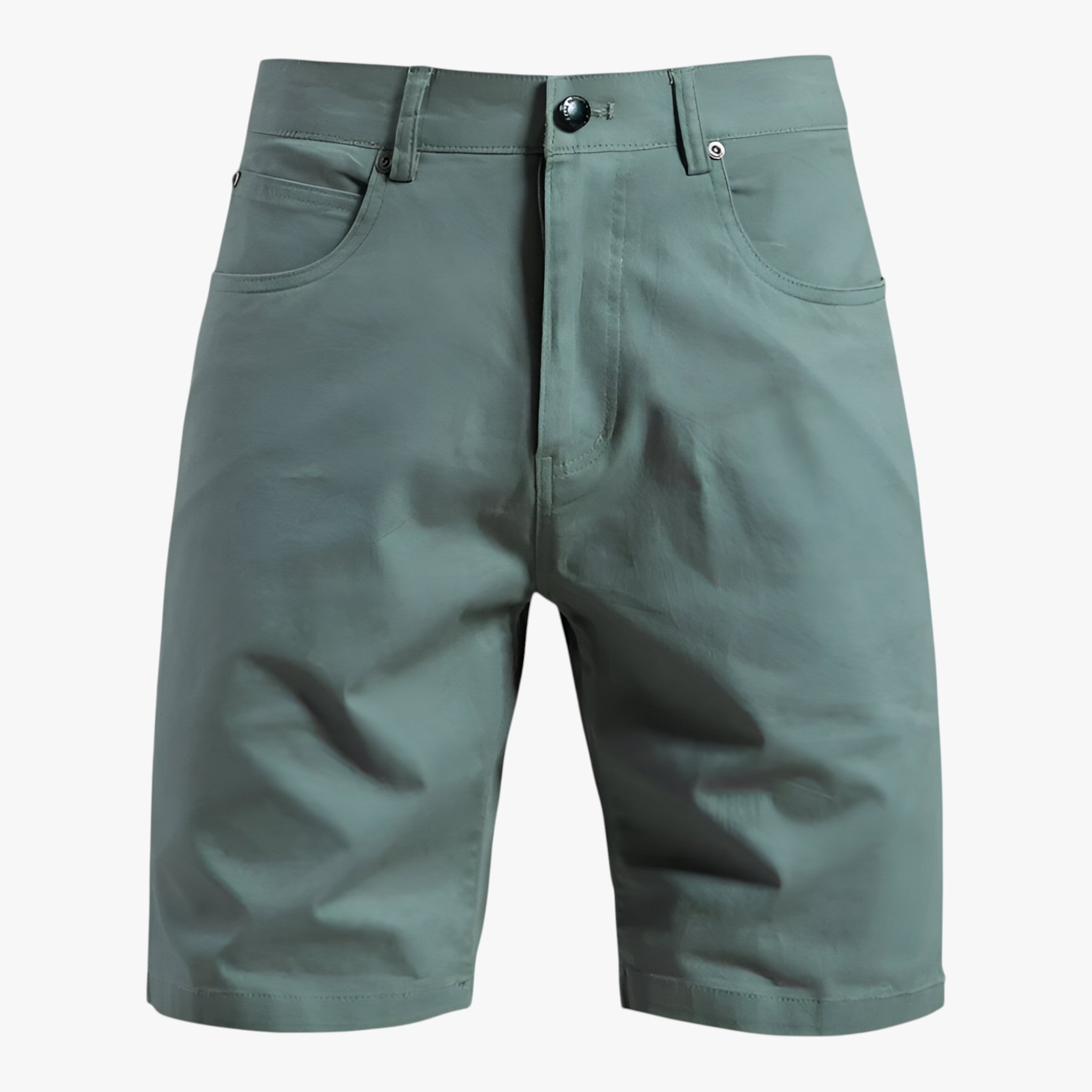 Logan | Pantaloni Corti Uomo Casual Estivi in Cotone - Verde - abbigliamento estivo abbigliamento traspirante moda casual pantaloni con tasche pantaloni corti estivi pantaloni in cotone pantaloni leggeri pantaloni per attività all'aperto stile casual - Concept Palermo