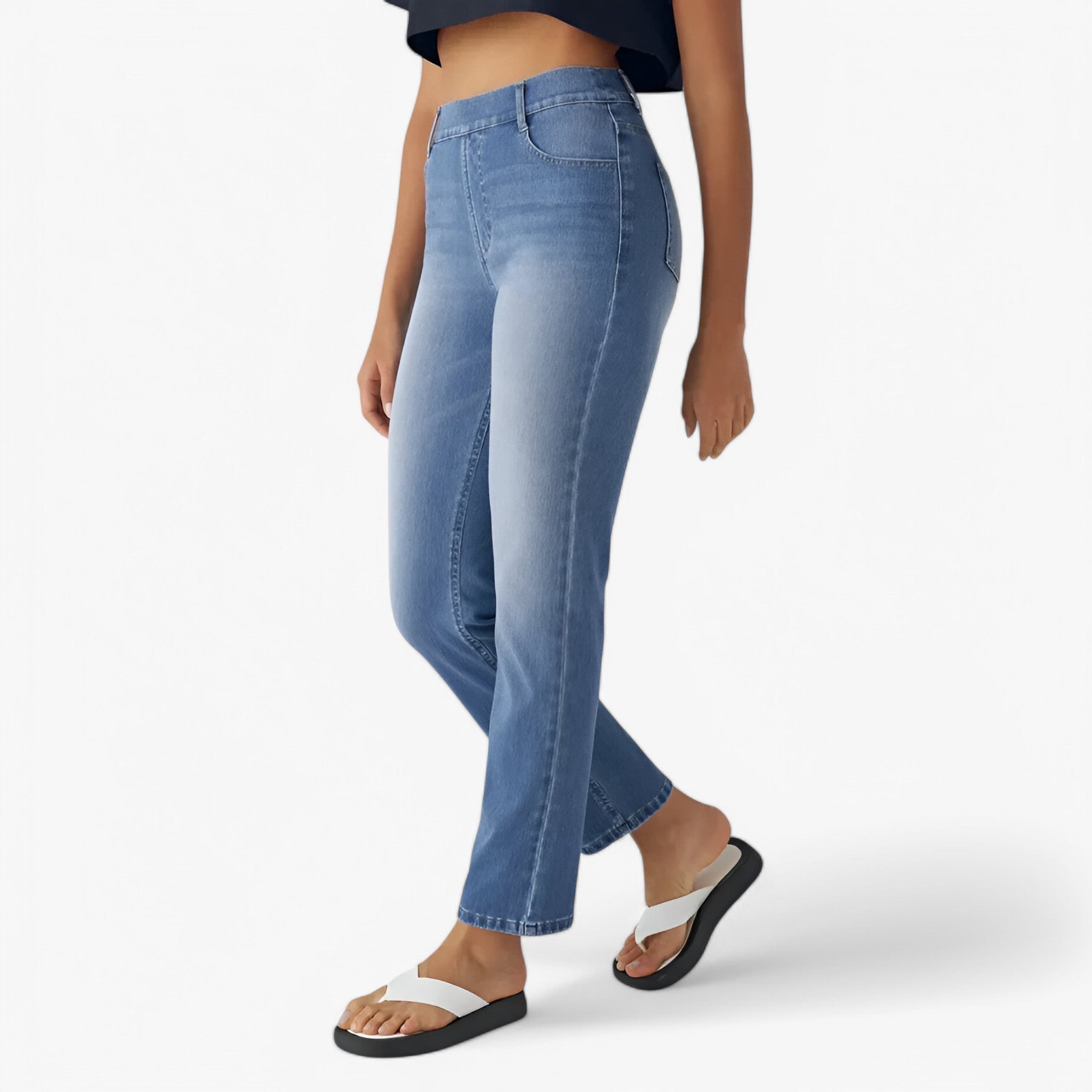 Nina | Pantaloni Donna Alta Vita Eleganti con Tasche - - alta vita casual eleganza fit lusinghiero materiale piacevole pantaloni donna stile tasche spaziosi versatile - Concept Palermo