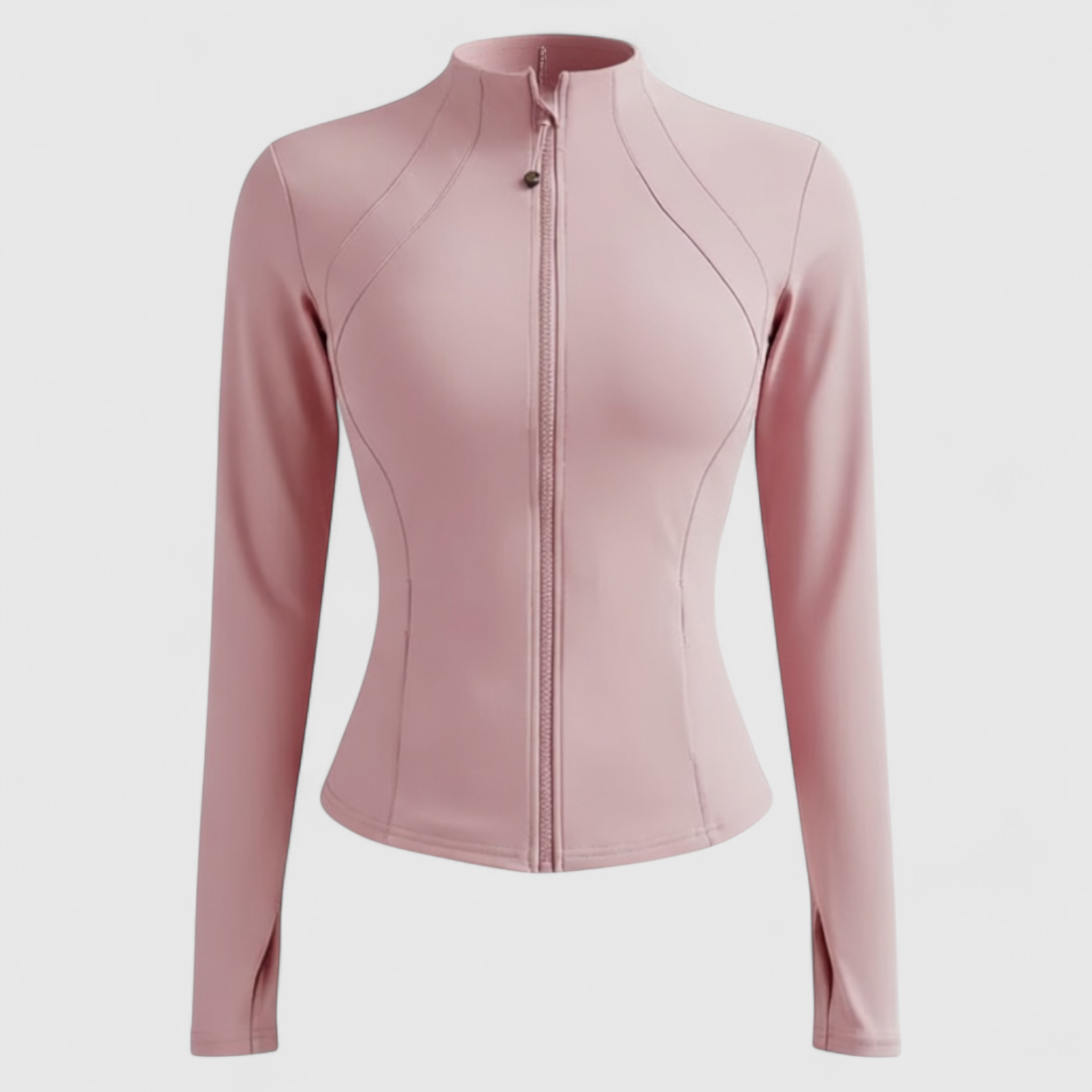 Cala | Giacca Sportiva Slim Fit per Donna - Rosa - abbigliamento sportivo giacca con zip giacca corsa giacca fitness giacca lunga manica giacca palestra giacca slim fit giacca sportiva donna giacca traspirante giacca yoga - Concept Palermo