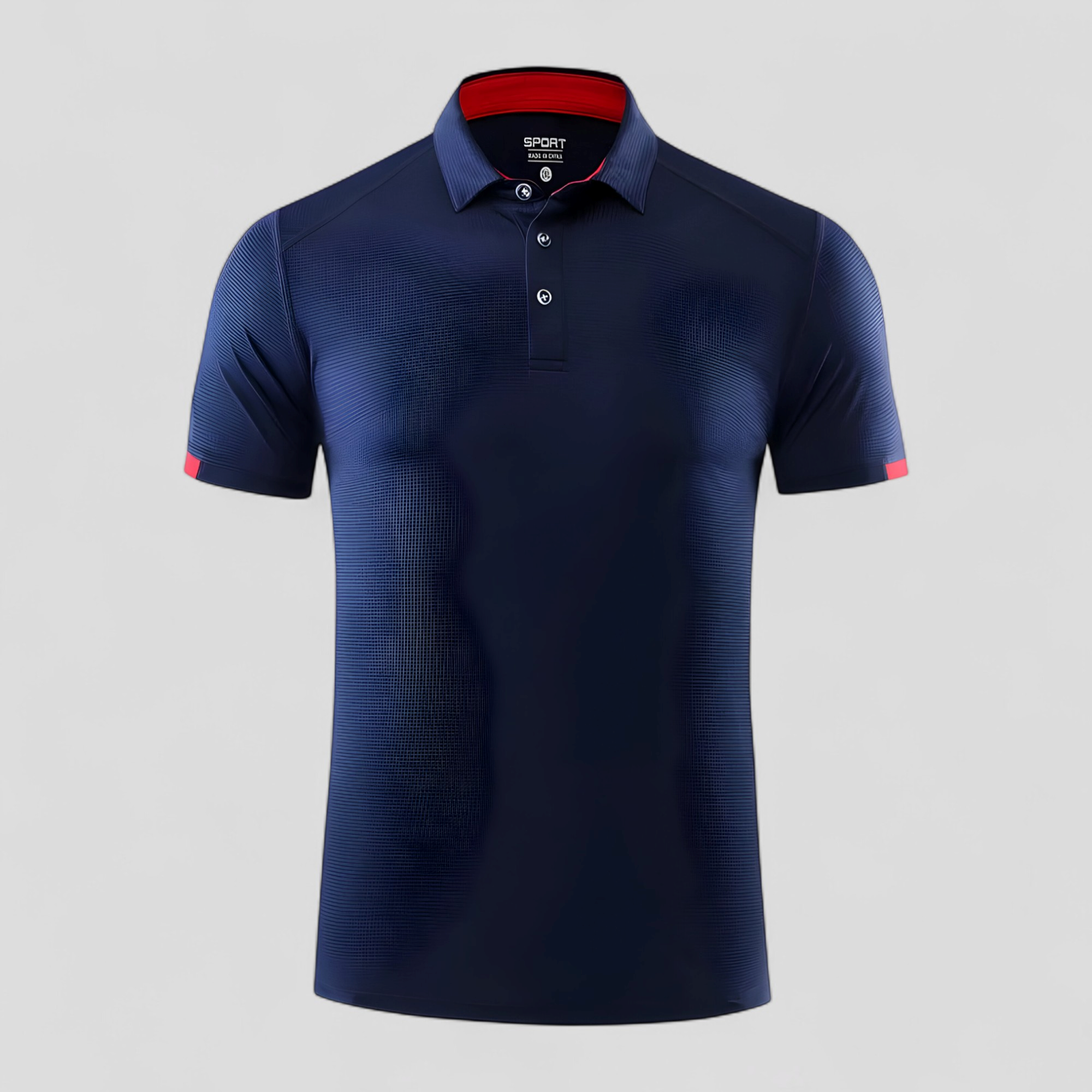 Gino | Polo Uomo Manica Corte Traspirante Sportiva - Blu navy - abbigliamento sportivo maglietta sportiva polo 8 colori polo asciugatura rapida polo golf polo maniche corte polo taglie forti polo traspirante polo uomo tshirt elegante - Concept Palermo