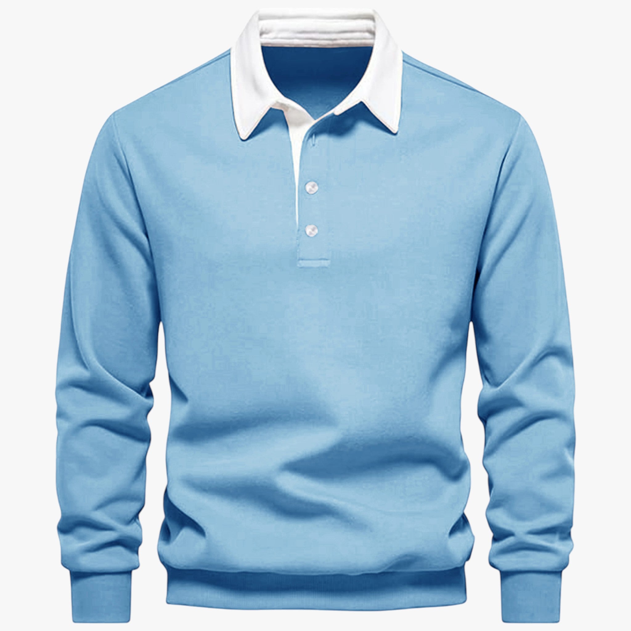 Manuel | Pullover Maschile in Pile con Bottoni - Blu - Sweaters - Concept Palermo
