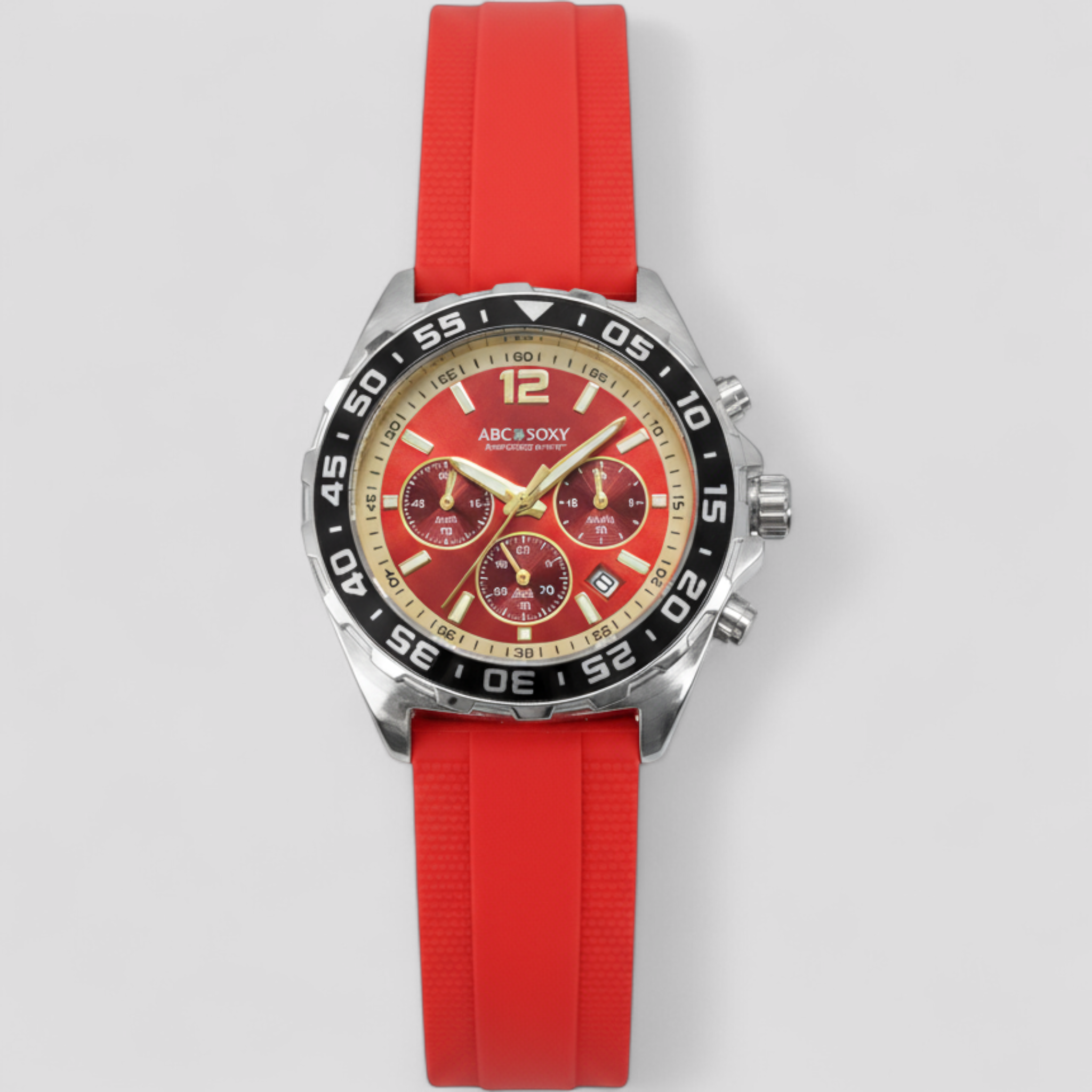 Swichwatch | Dynamisk Meester - Argento - Rosso - Men's Watch watch - Concept Palermo