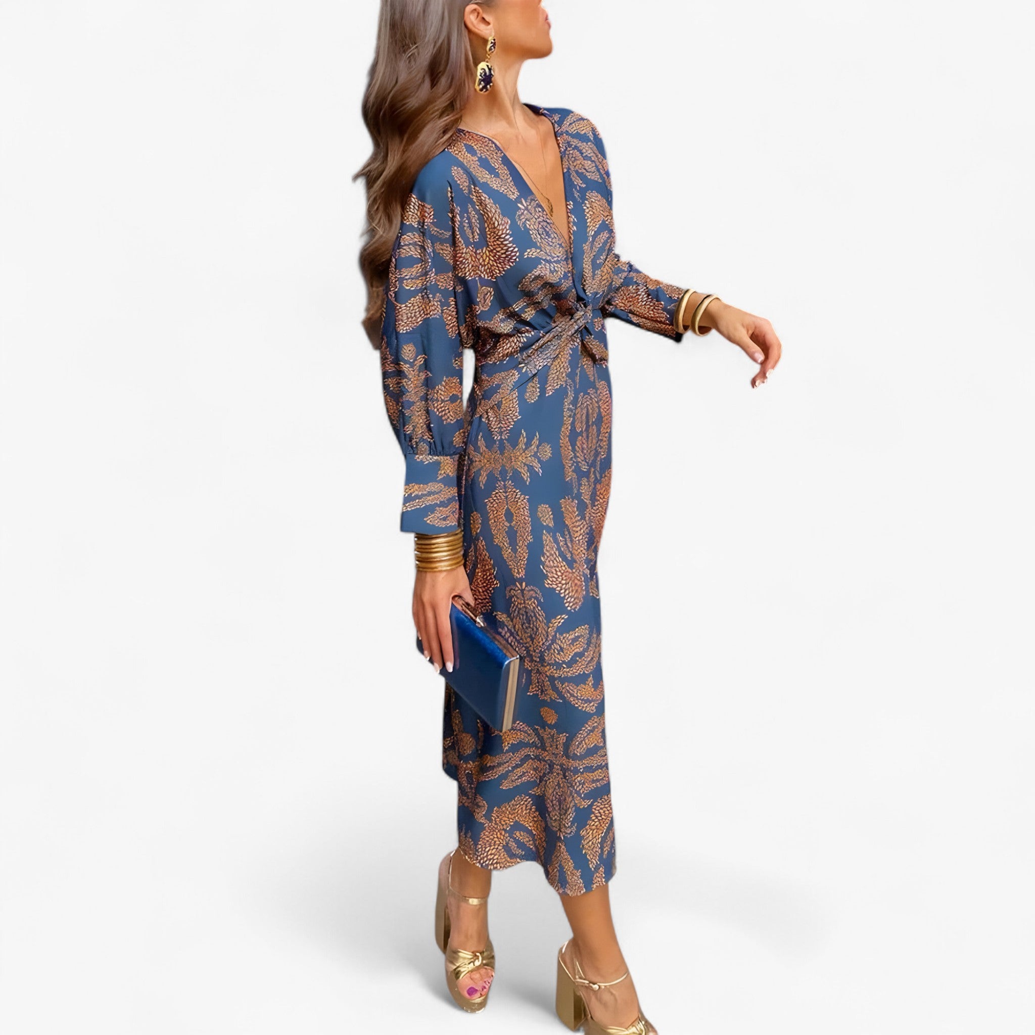 Louisa | Abito di Eleganza Senza Tempo - Blu - - Concept Palermo