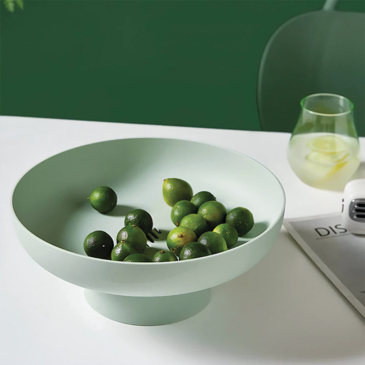 Cesto di Frutta Chic e Rotondo | Conservazione Elegante e Solida per i Tuoi Freschi Preferiti - Verde - Decor Kitchen Tableware - Concept Palermo