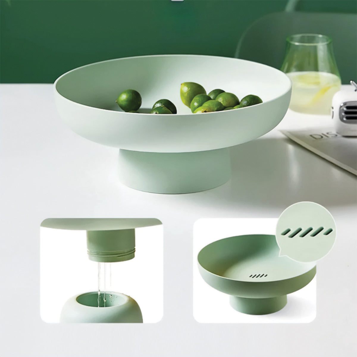 Cesto di Frutta Chic e Rotondo | Conservazione Elegante e Solida per i Tuoi Freschi Preferiti - - Decor Kitchen Tableware - Concept Palermo