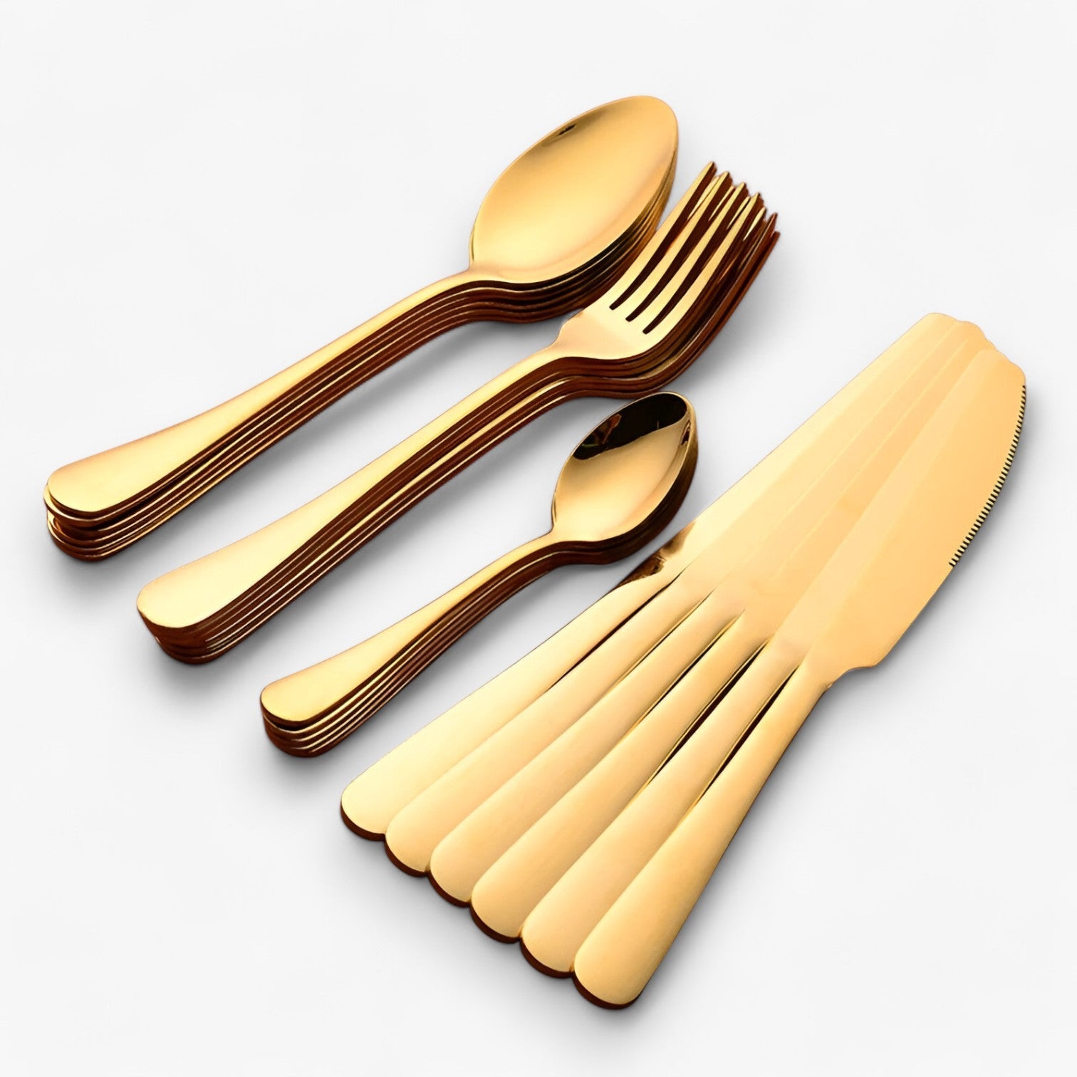 Isabel | Set di Posate da 24 Pezzi – Elegante e Sostenibile Utensili in Acciaio Inossidabile - - Kitchen kitchen accessory kitchen tools kitchen utensil - Concept Palermo