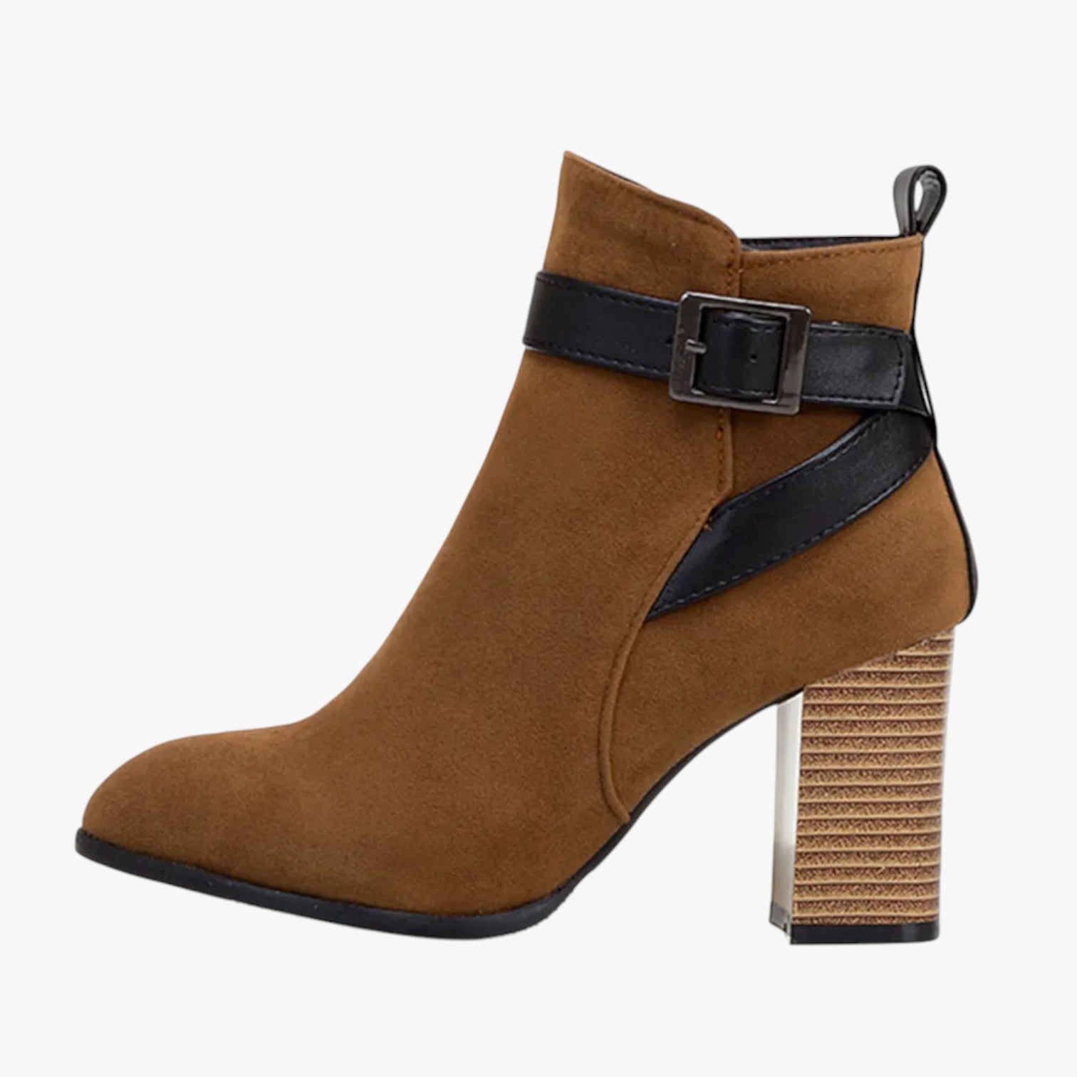 Eberta | Stivali alti da donna con fibbia – Eleganza e comodità per l'autunno/inverno - Marrone - BOOTS Boots & Shoes womens boots - Concept Palermo